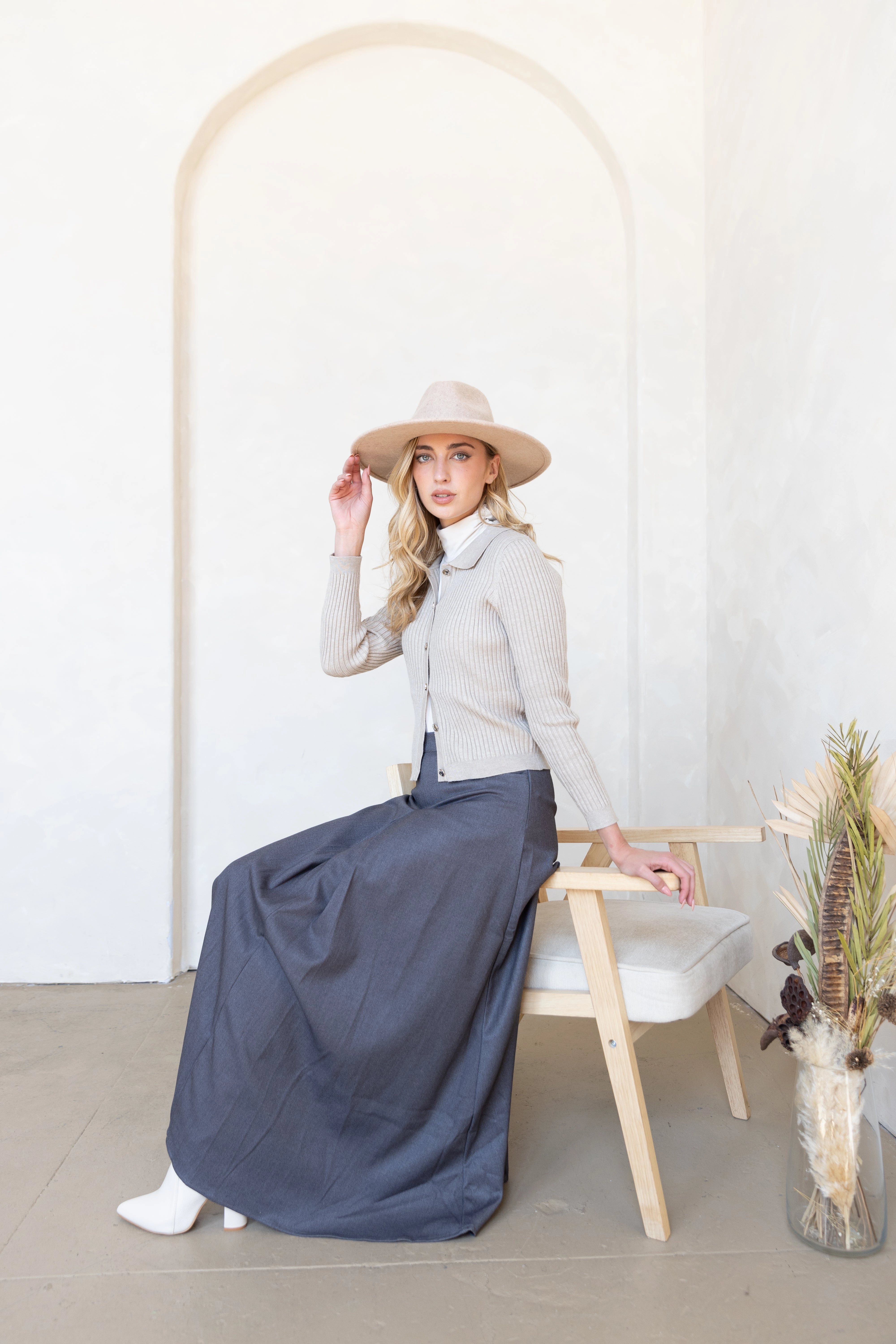 Cultural Heritage Tia Skirt - Grey