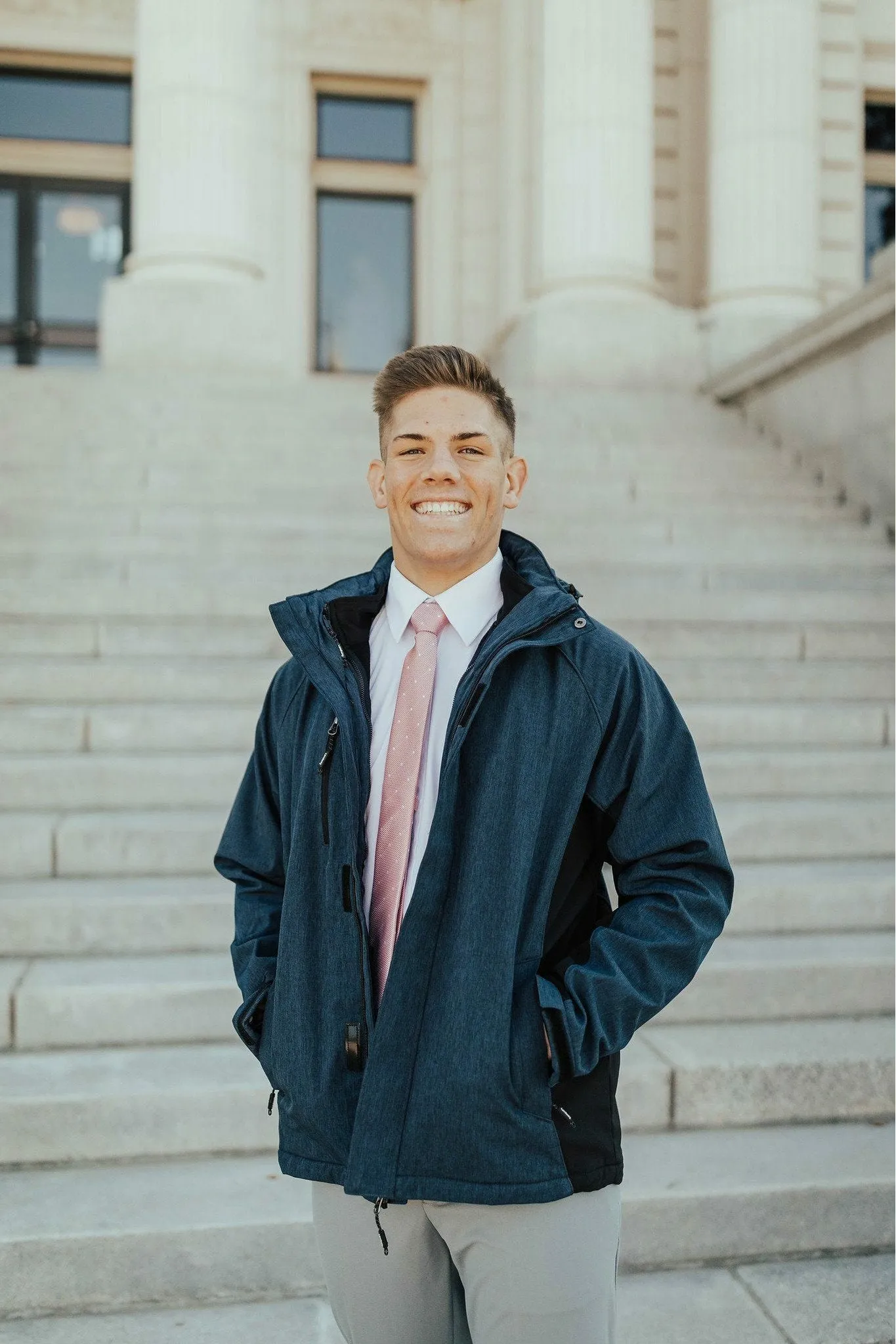 Comfy Style Soft Pullover Landway 3-in-1 Coat Heather Deep Blue/Black