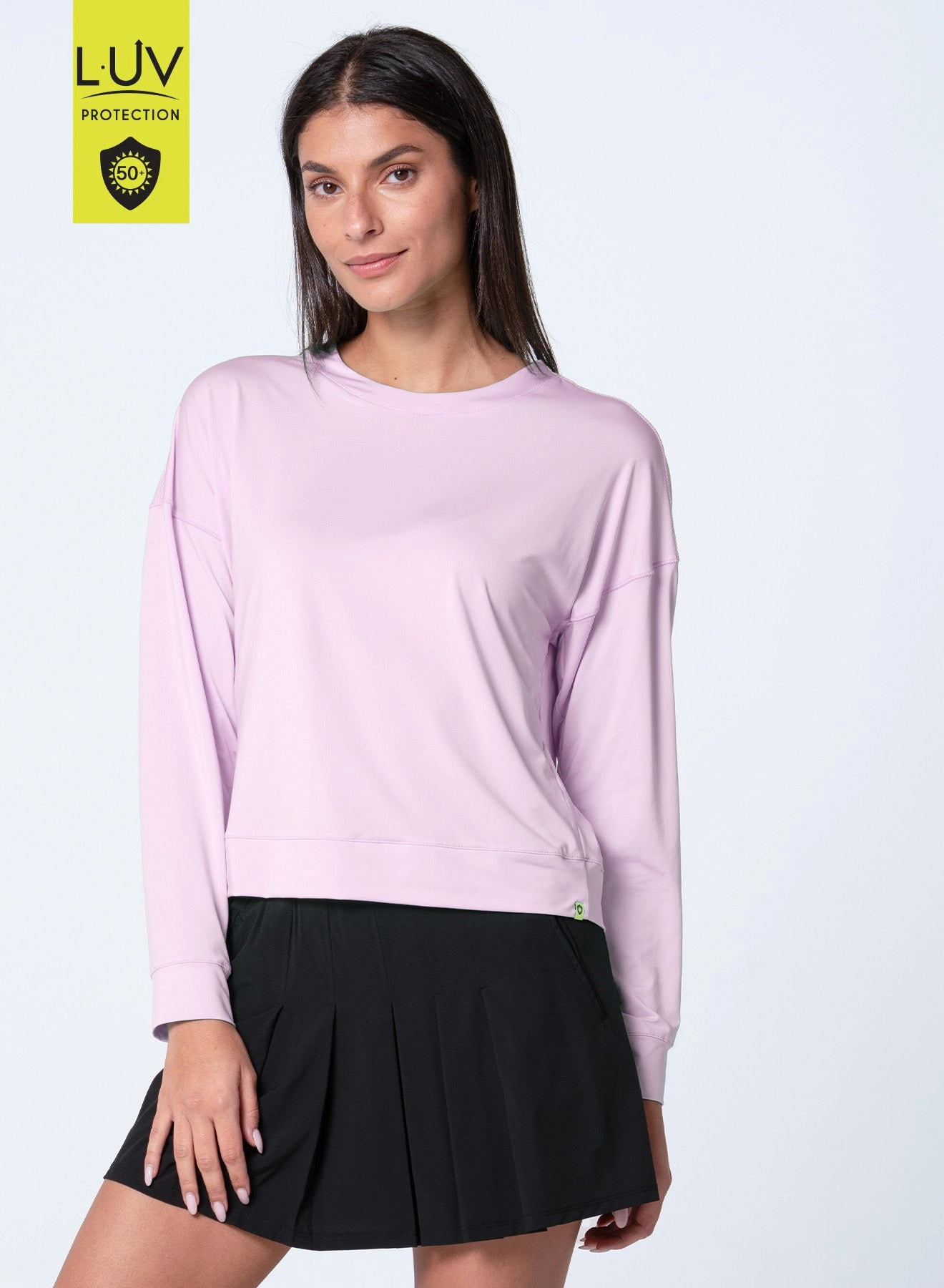 Hype Long Sleeve Stretch Knit Material Compact Weave Fabric