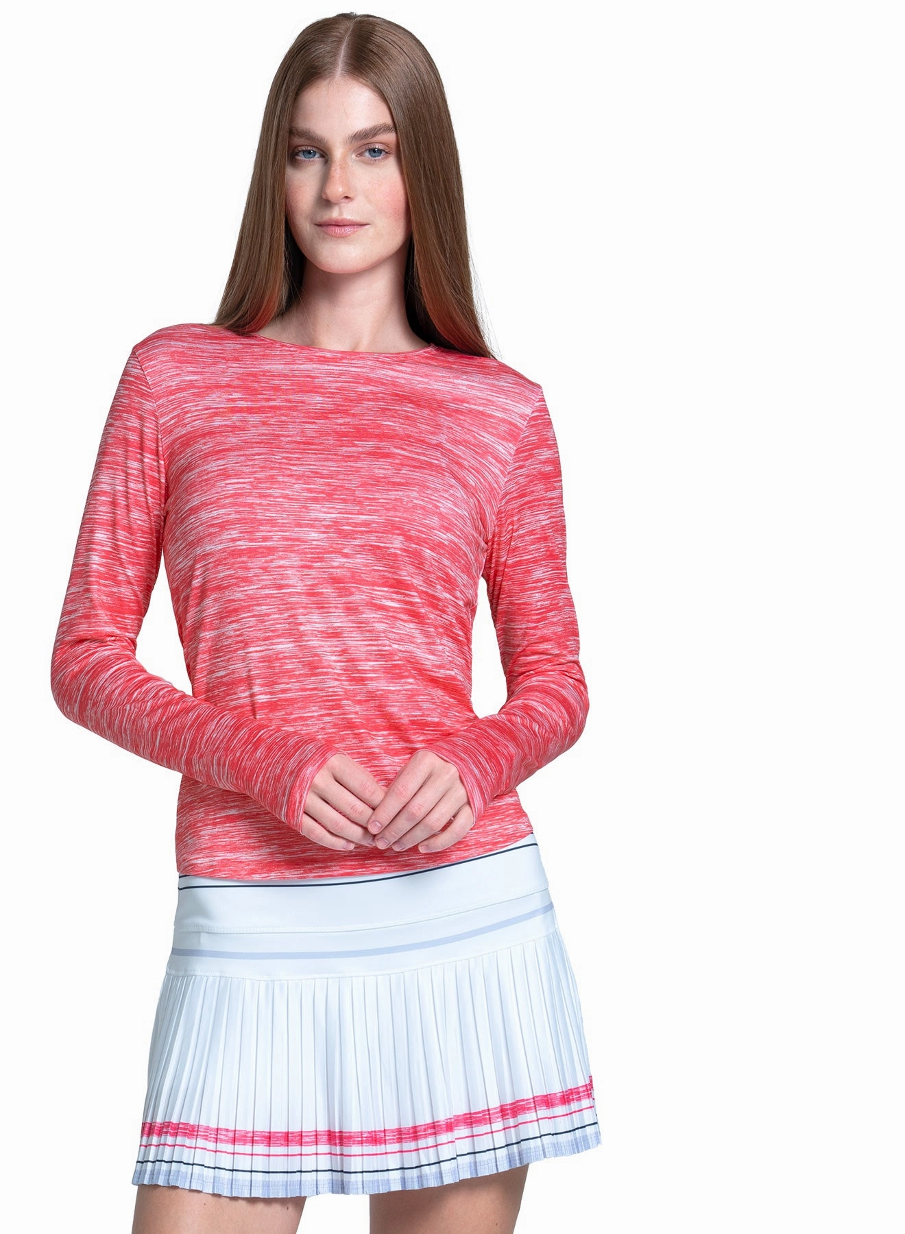 Action Long Sleeve Moisture Management WrinkleFree Fabric