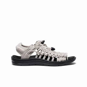 Anti Slip Tread synthetic leather Women's UNEEK II Open-Toe Sneaker  |  Silver Birch/Black