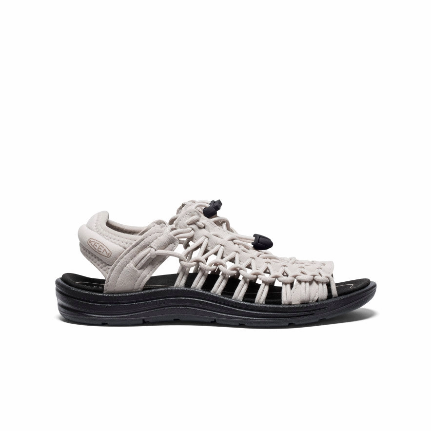 Anti Slip Tread synthetic leather Women's UNEEK II Open-Toe Sneaker  |  Silver Birch/Black