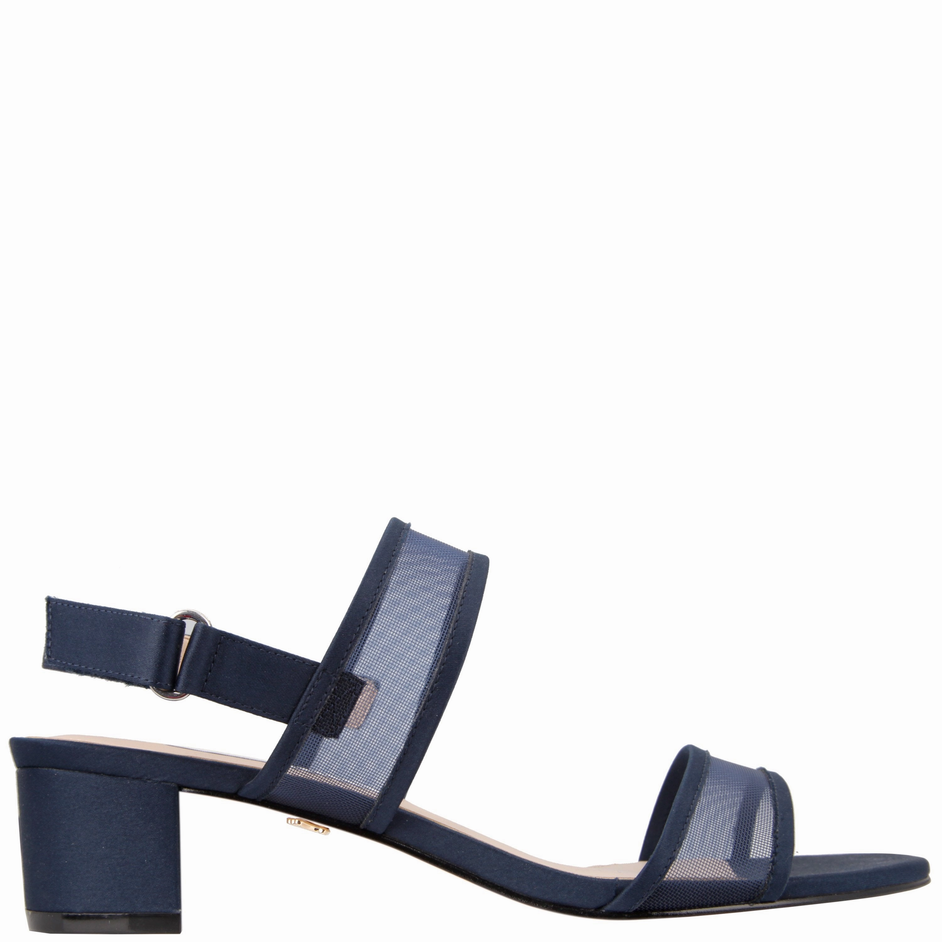 GANICE-NEW NAVY LUSTER SATIN NAVY MESH Canvas