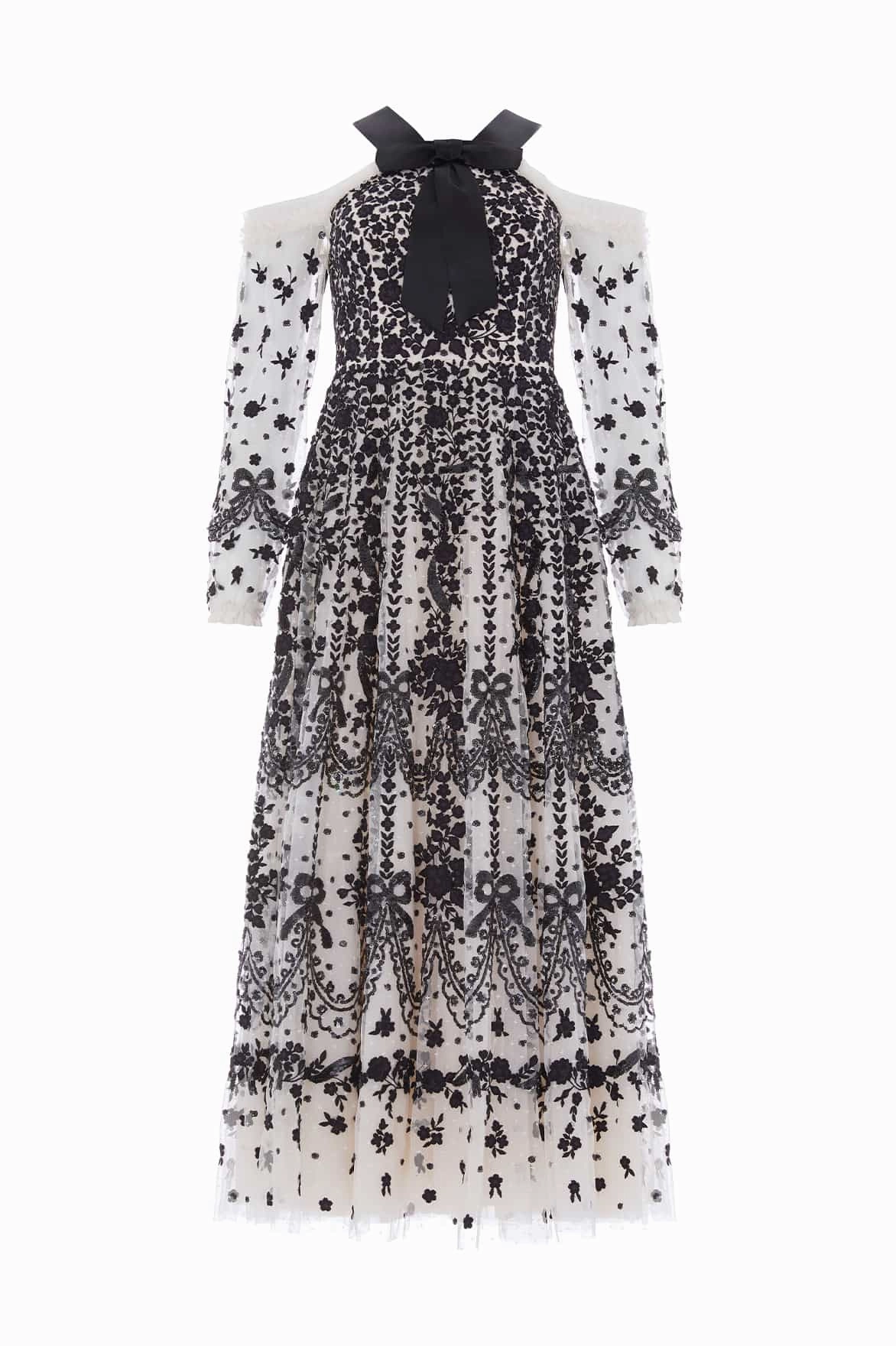 Adeline Off-Shoulder Ankle Gown Minimalist feel Casual maxi dress