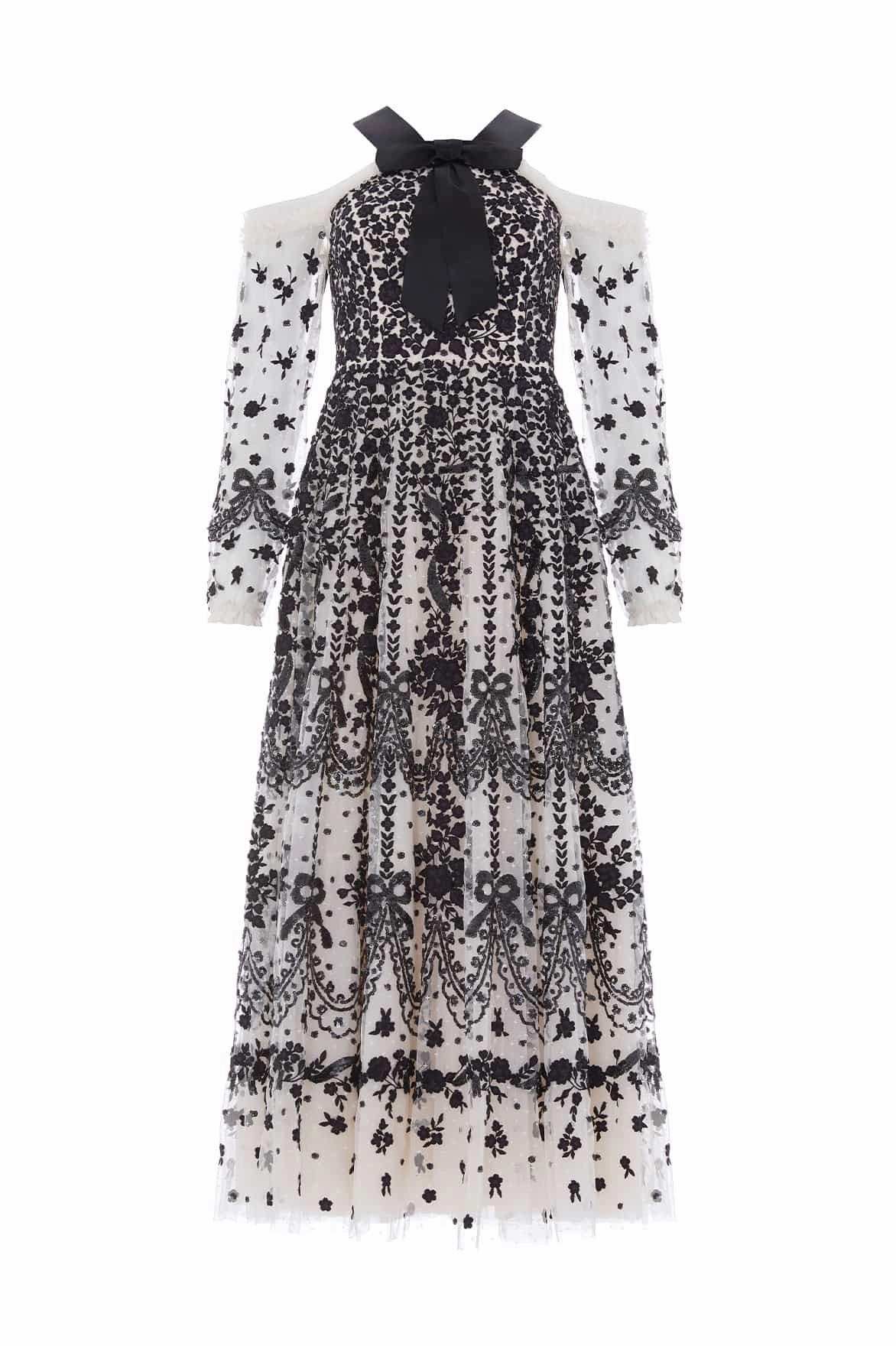 Adeline Off-Shoulder Ankle Gown Cozy Drape