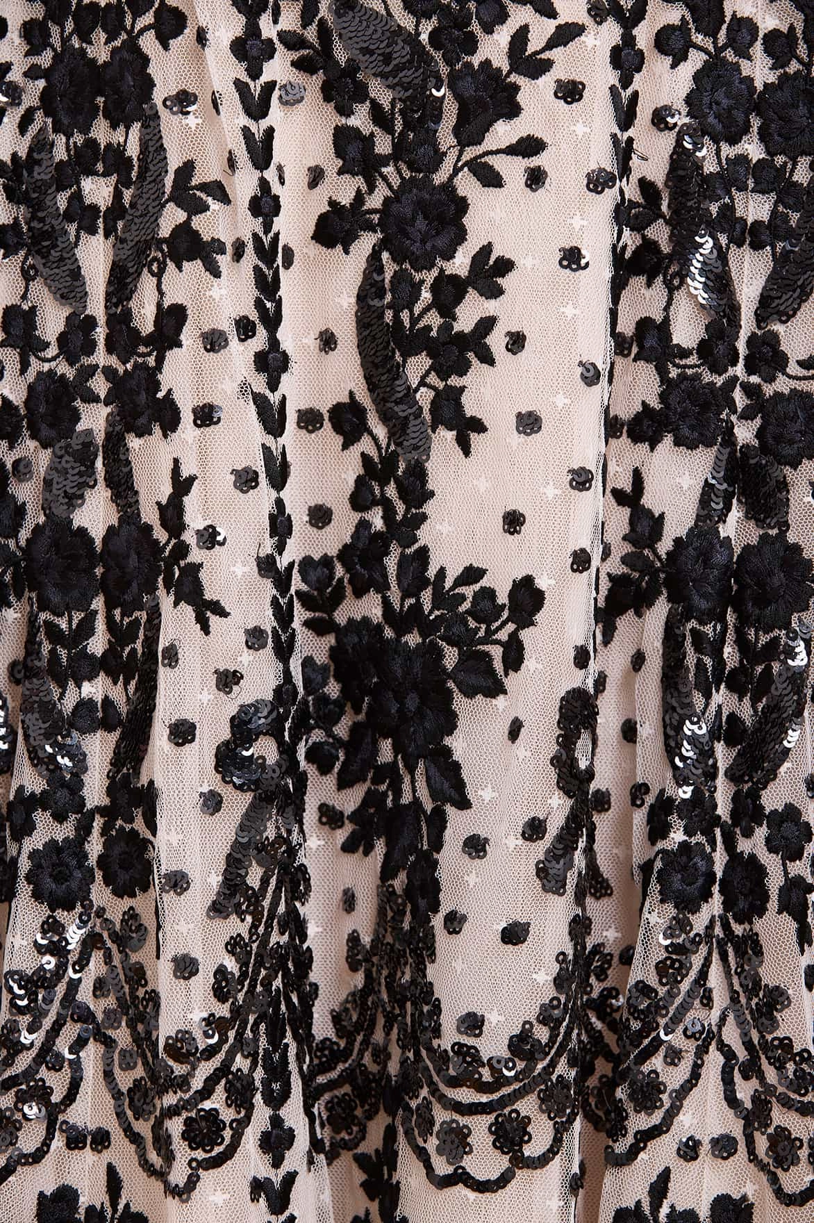 Self Power Smart Detail Adeline Round Neck Ankle Gown