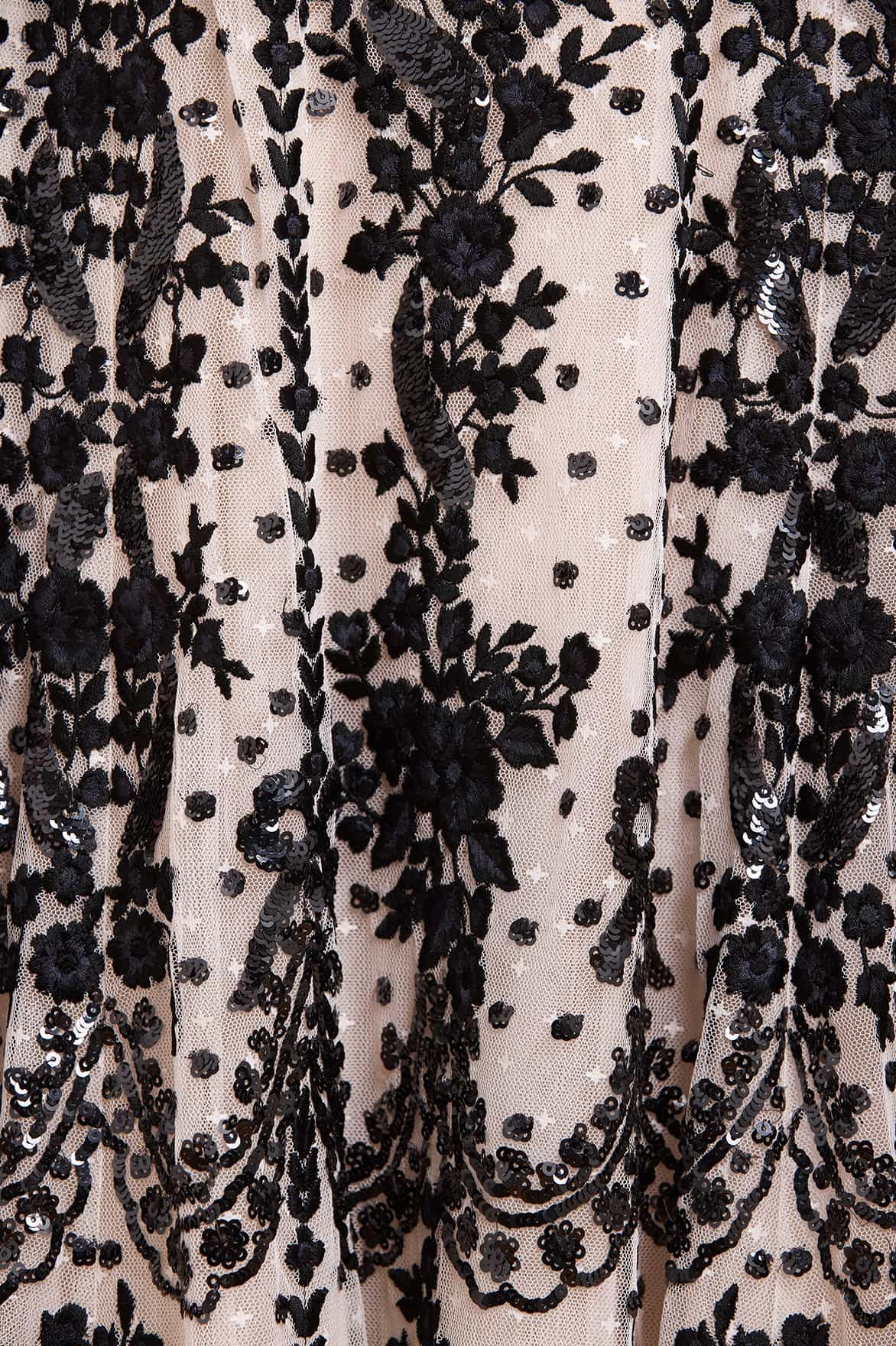 Adeline Round Neck Ankle Gown Air Comfort Satin-Sleeve