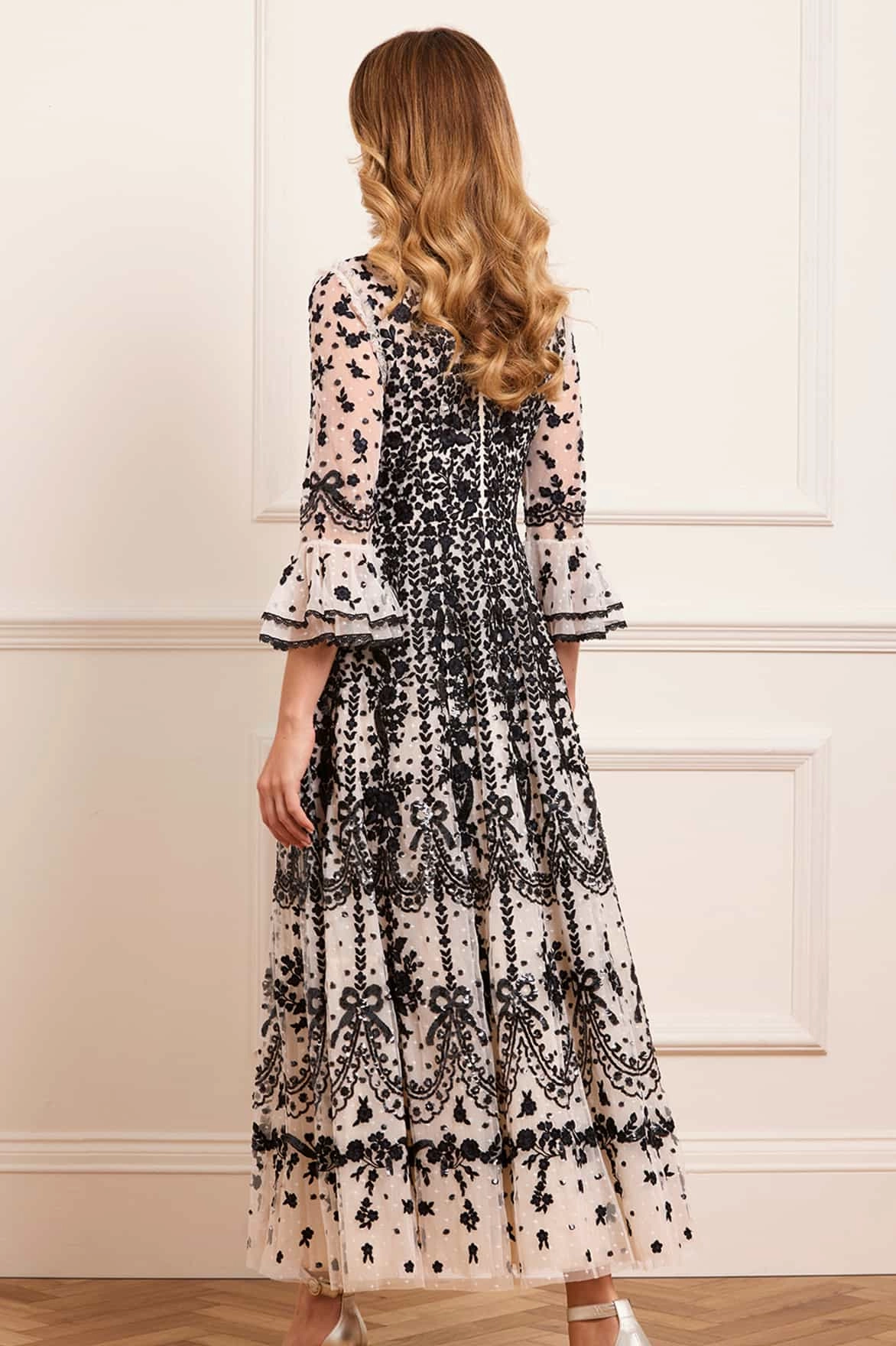 Adeline Round Neck Ankle Gown Effortless Wear Quick Fit