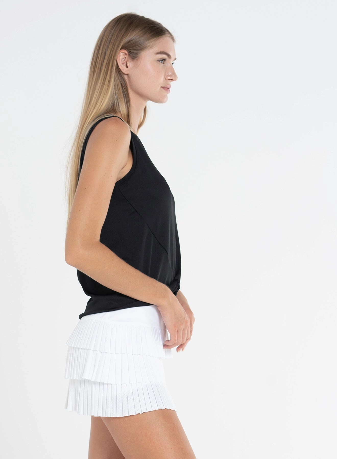 Twist Front Tank YarnDyedQuality