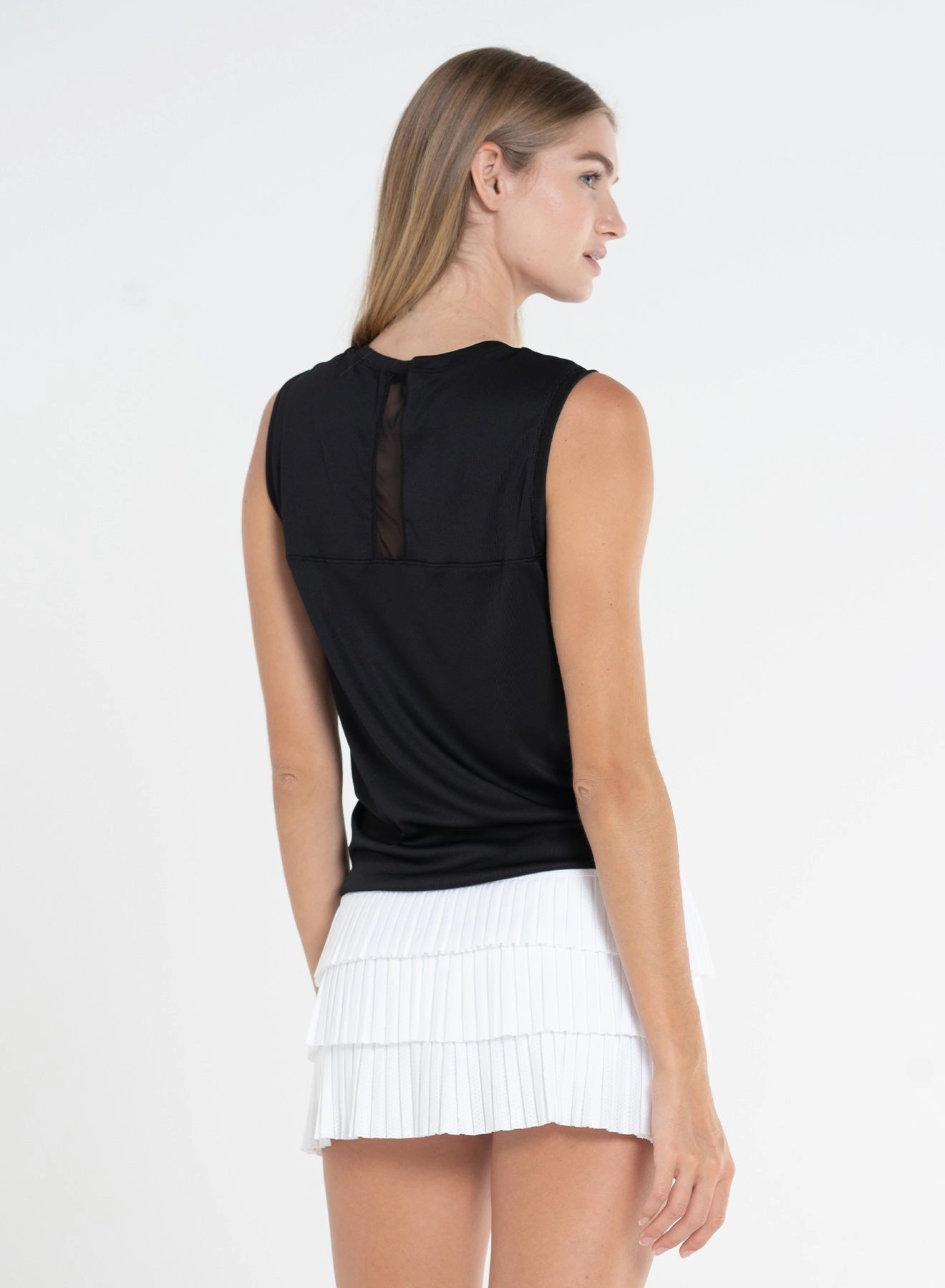 Twist Front Tank SoftInteriorLining Seamless Knit Design