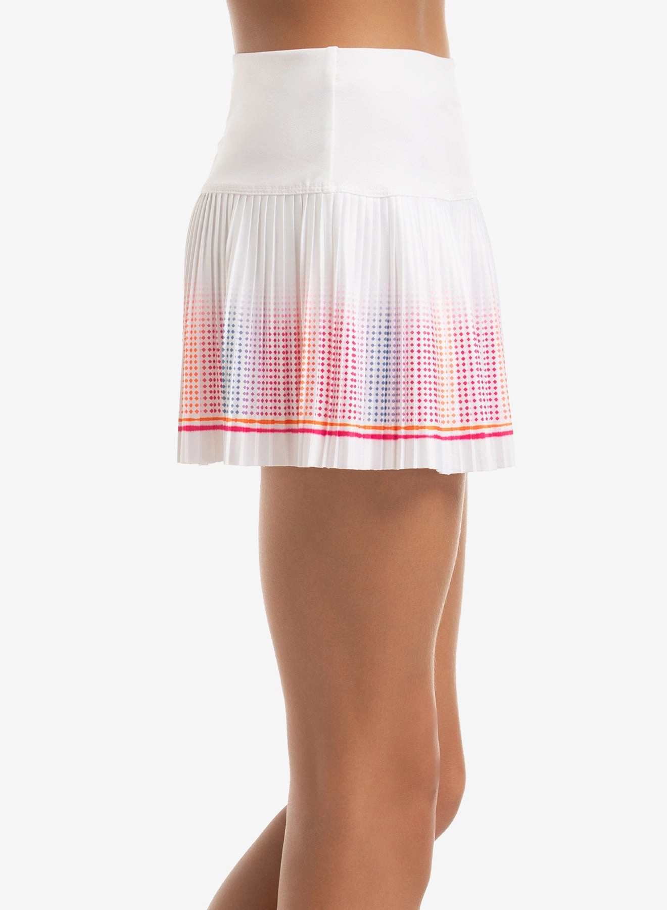 Classic Stripe Pleated Skirt - Girls Cool and Breezy Flexible Ribbing