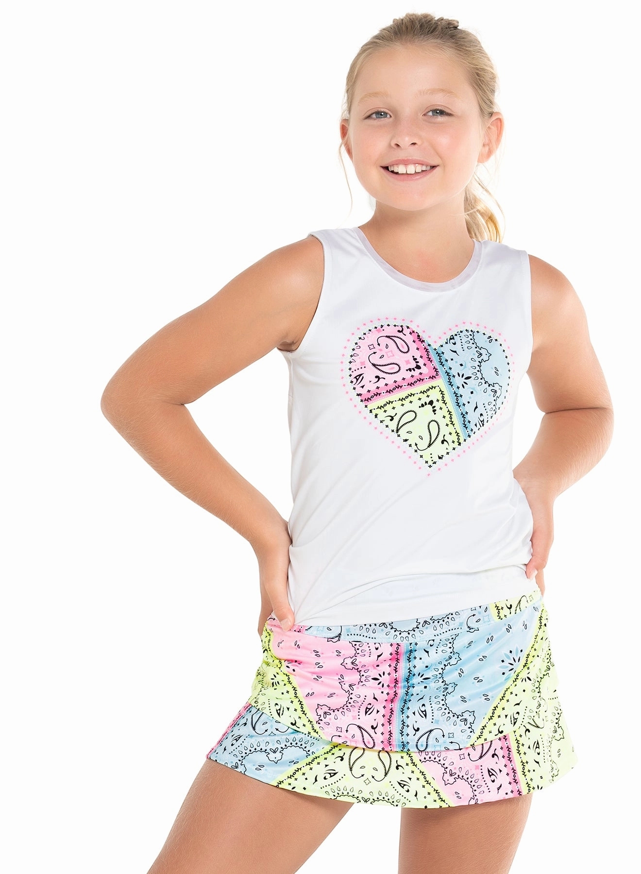 Zero Waste Production Label Bandanna Love Tie Back Tank