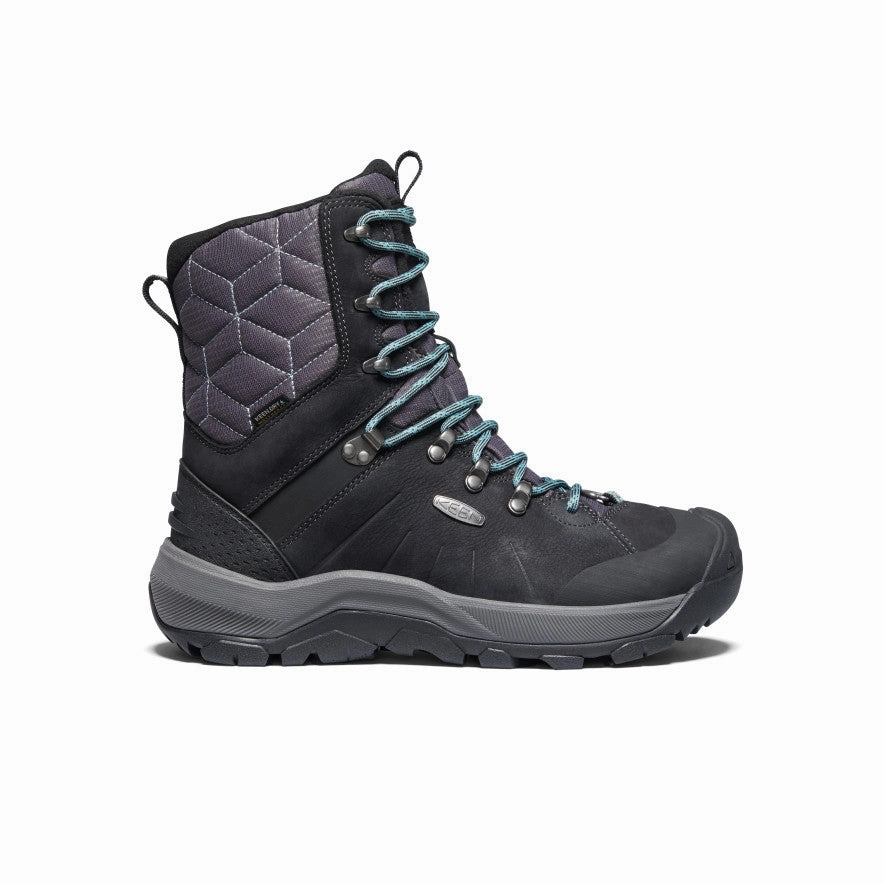 Women's Revel IV High Polar Waterproof Boot  |  Black/North Atlantic Cushioned Step Functional Minimalist Built For Work