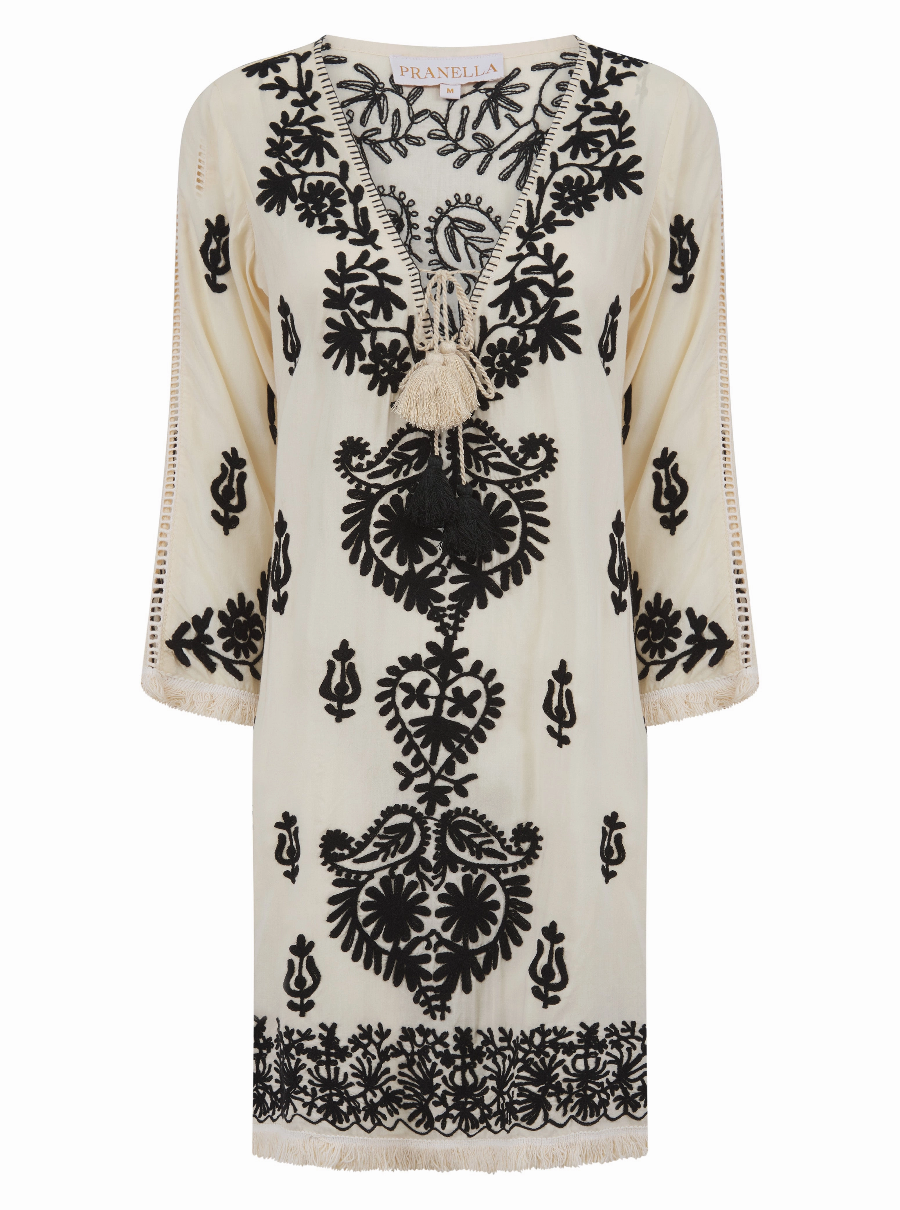 Aggie Dress Pearl/Black Classic and Modern Sleeveless