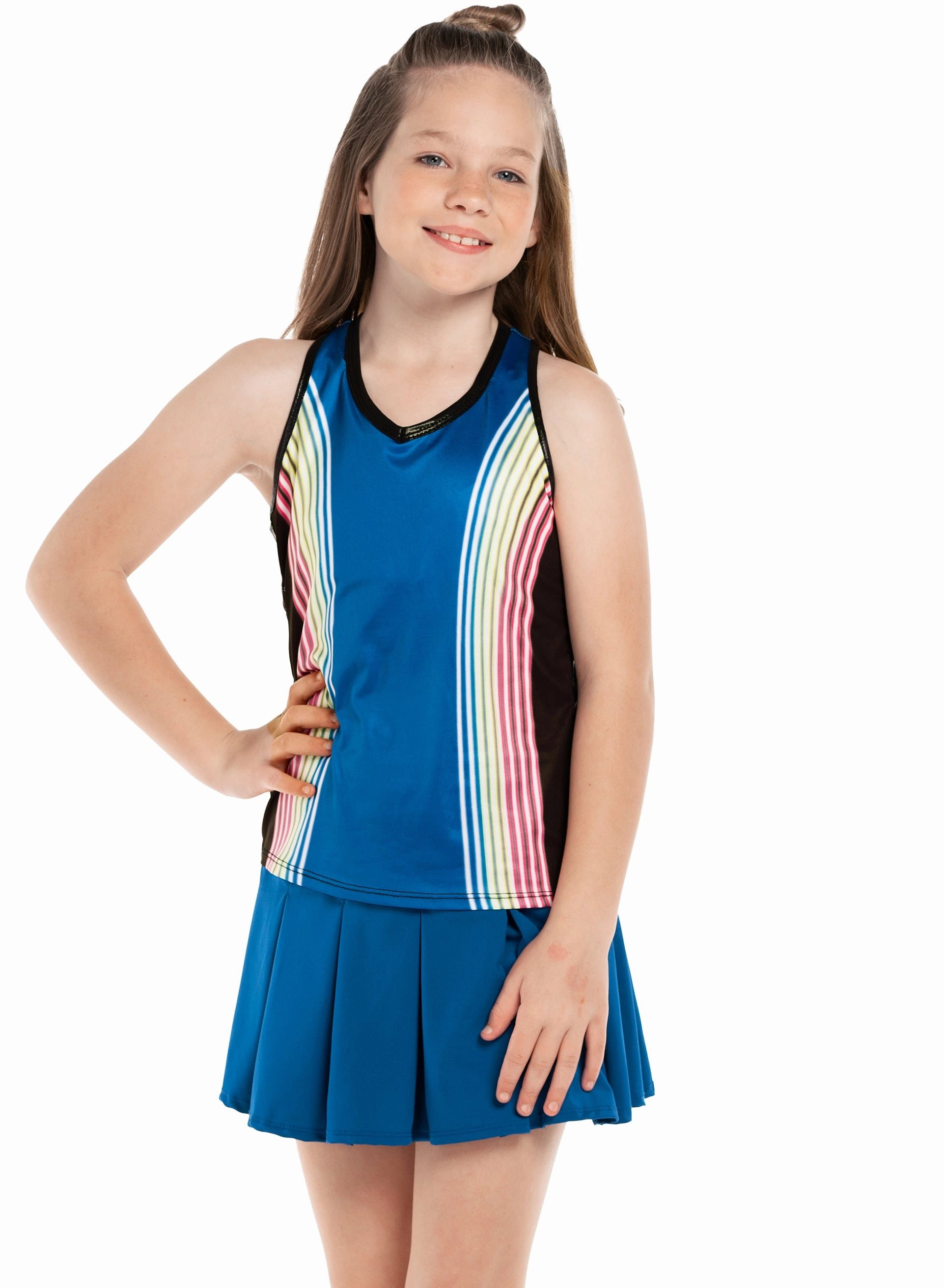 Temperature Regulating Fibers Loose Sweater Neon Lights Tank