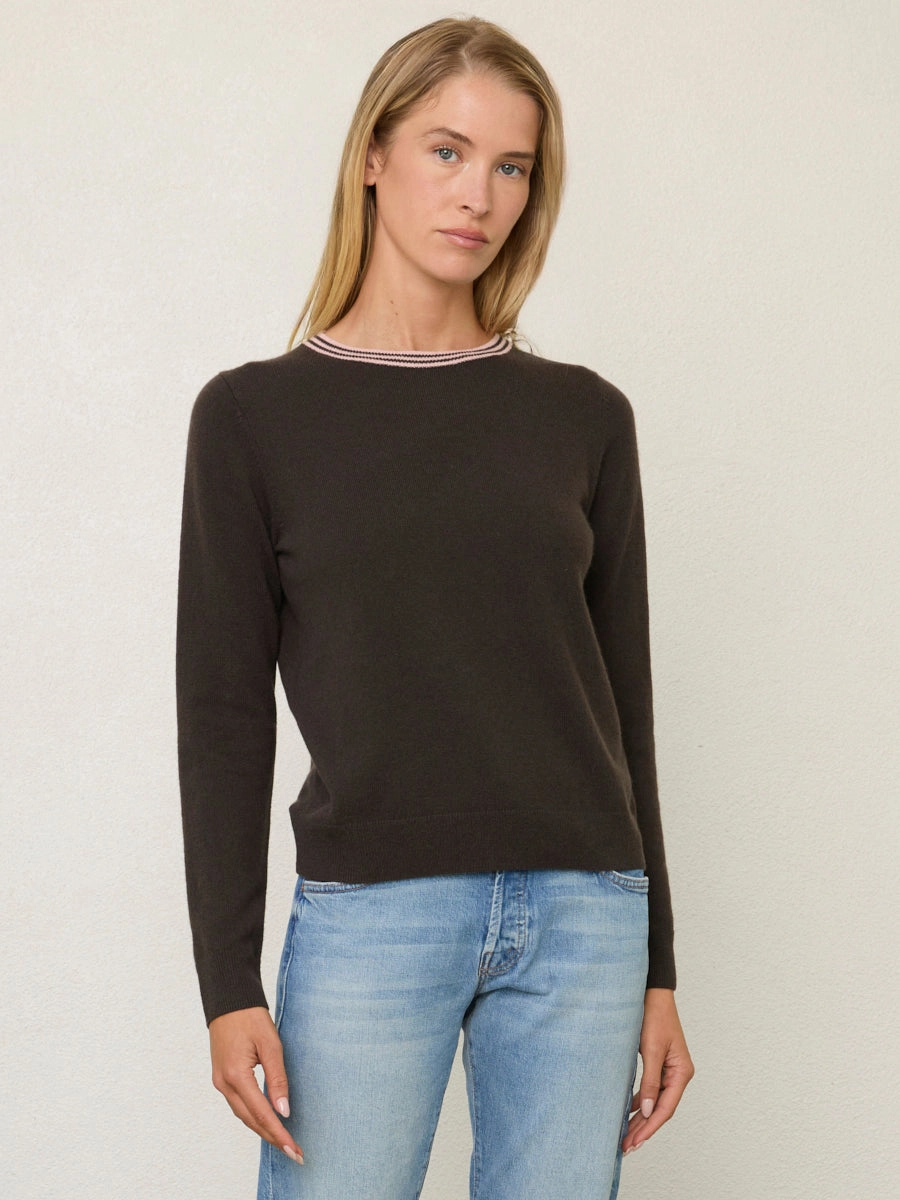 CASHMERE CREW Durable Hem Stitching