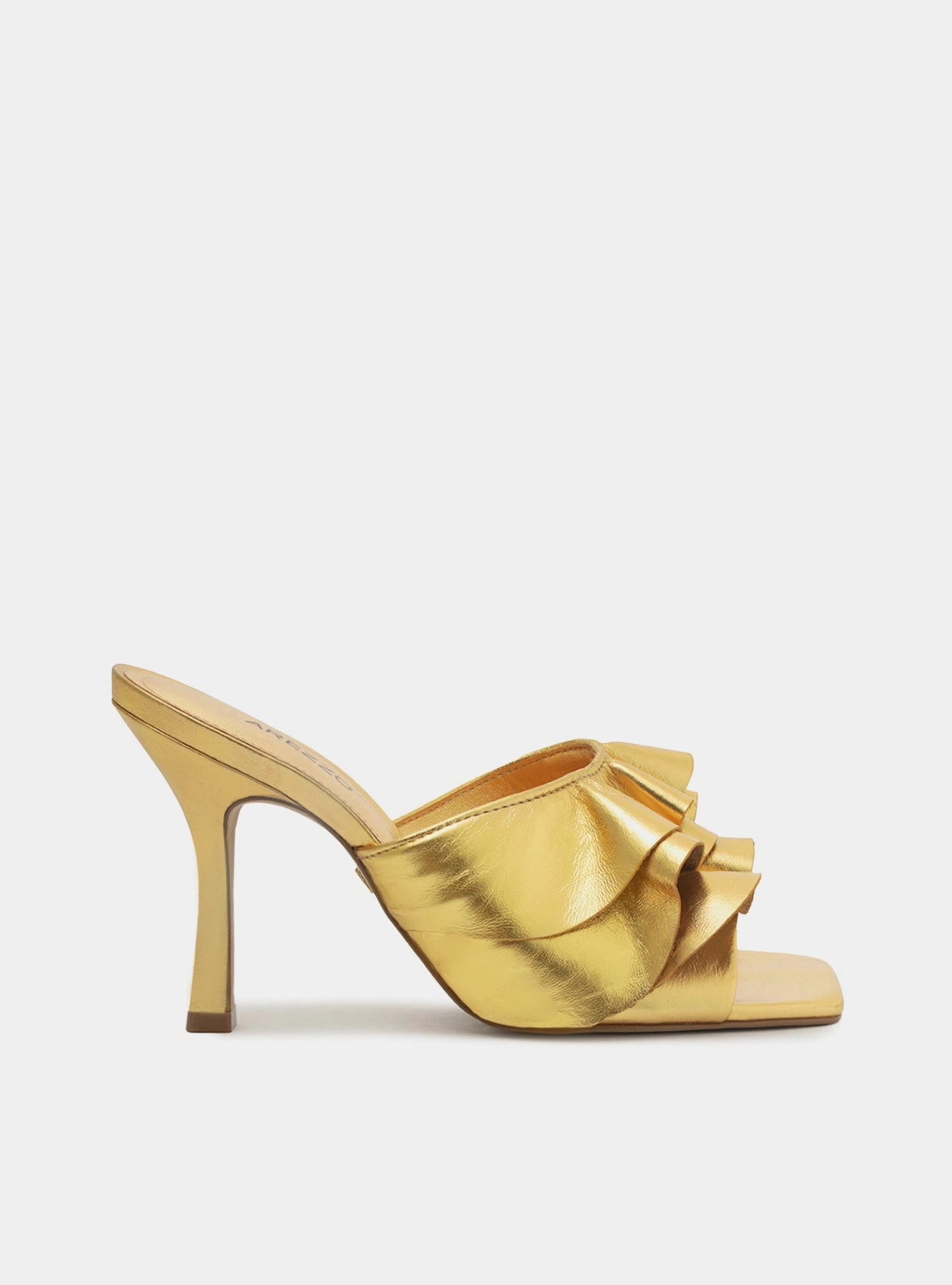 Alaya  Leather Stiletto Sandal Heel Cup Stabilization