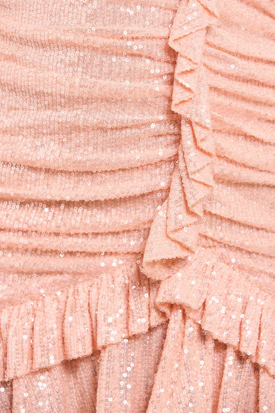 Lace-Sleeve Cozy Texture Alessia One-Shoulder Micro Mini Dress