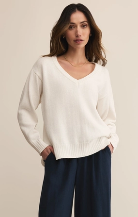 ALL AROUND VNECK SWEATER Quick Dry Fabric Biodegradable material