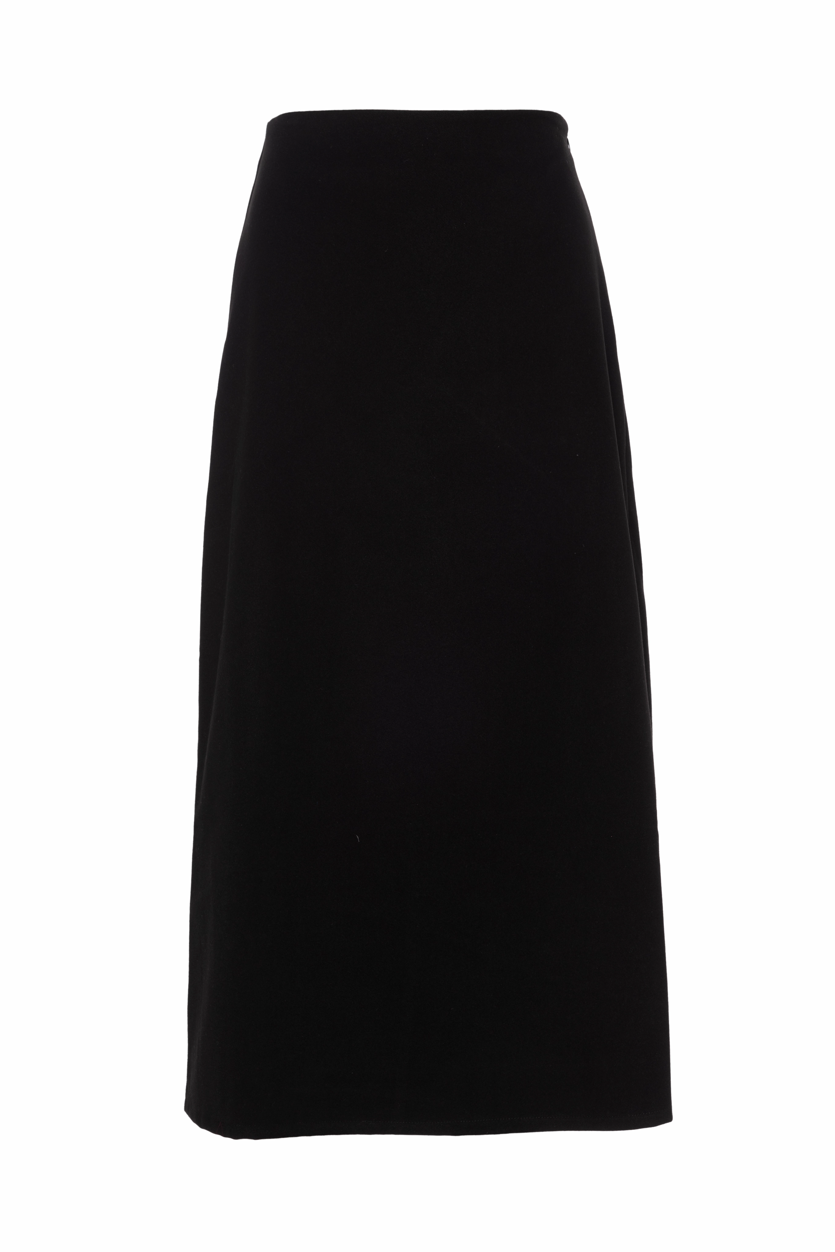 Faves Black Wool Midi ALine Skirt WB5CM1619SM Creative Look
