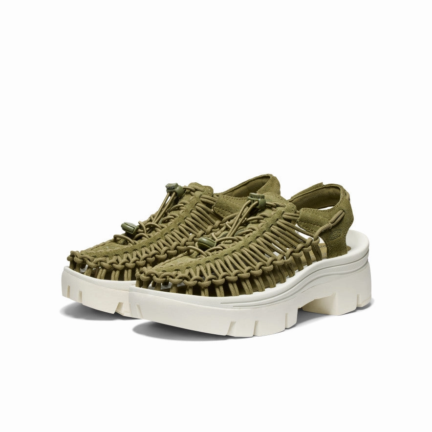 Easy on Everyday Shoes All Gender UNEEK PLT Sneaker  |  Martini Olive/Star White