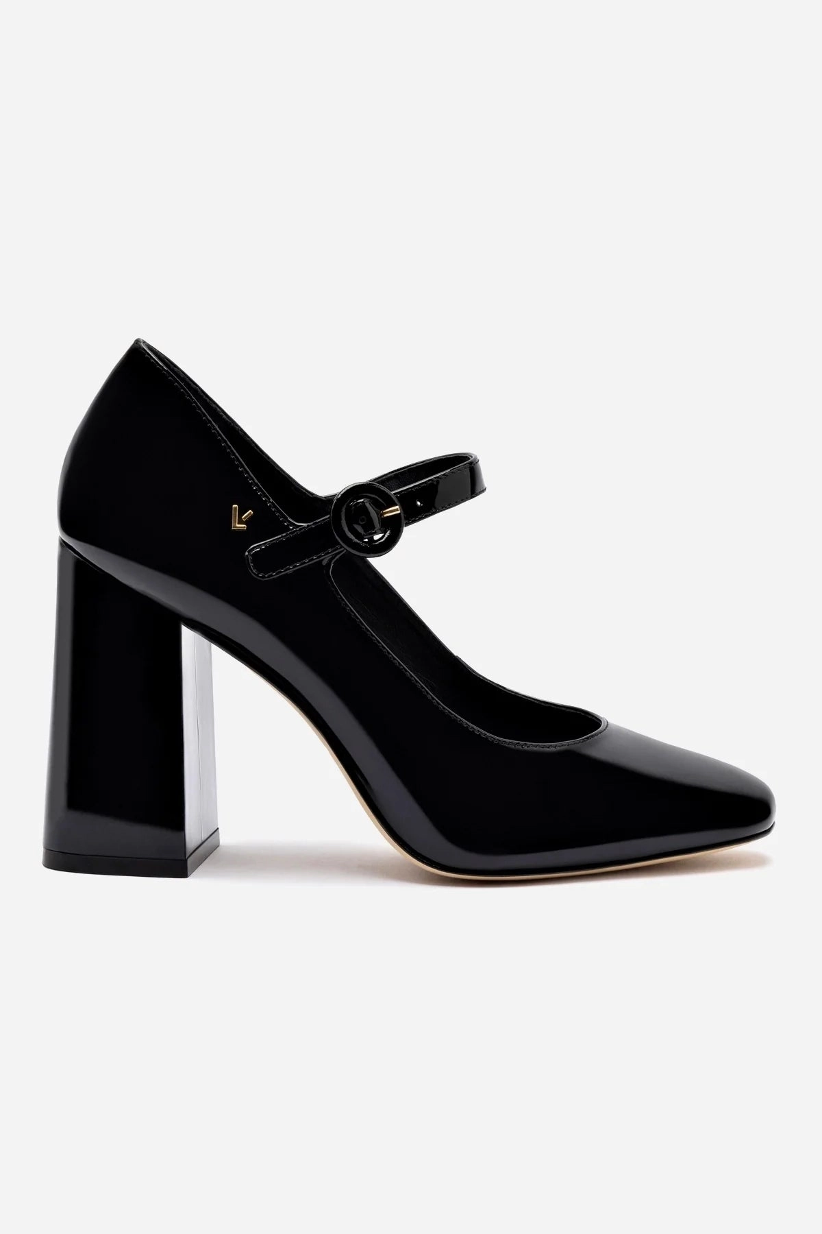Blair Hi Pump In Black Patent Leather Road grip Bright tone