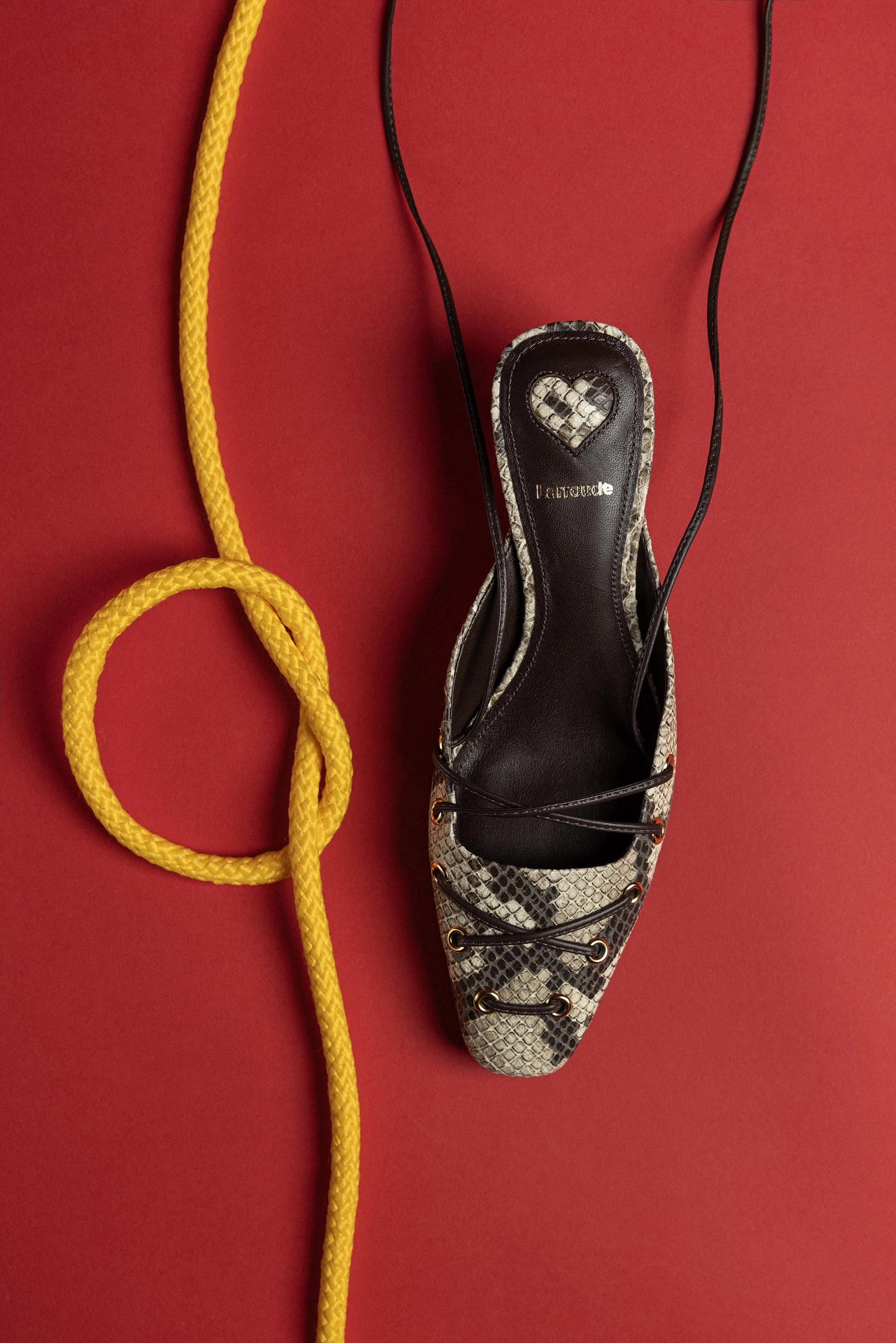 All Day Road Trip Amal Lace Up Pump In Neutral Printed Snake