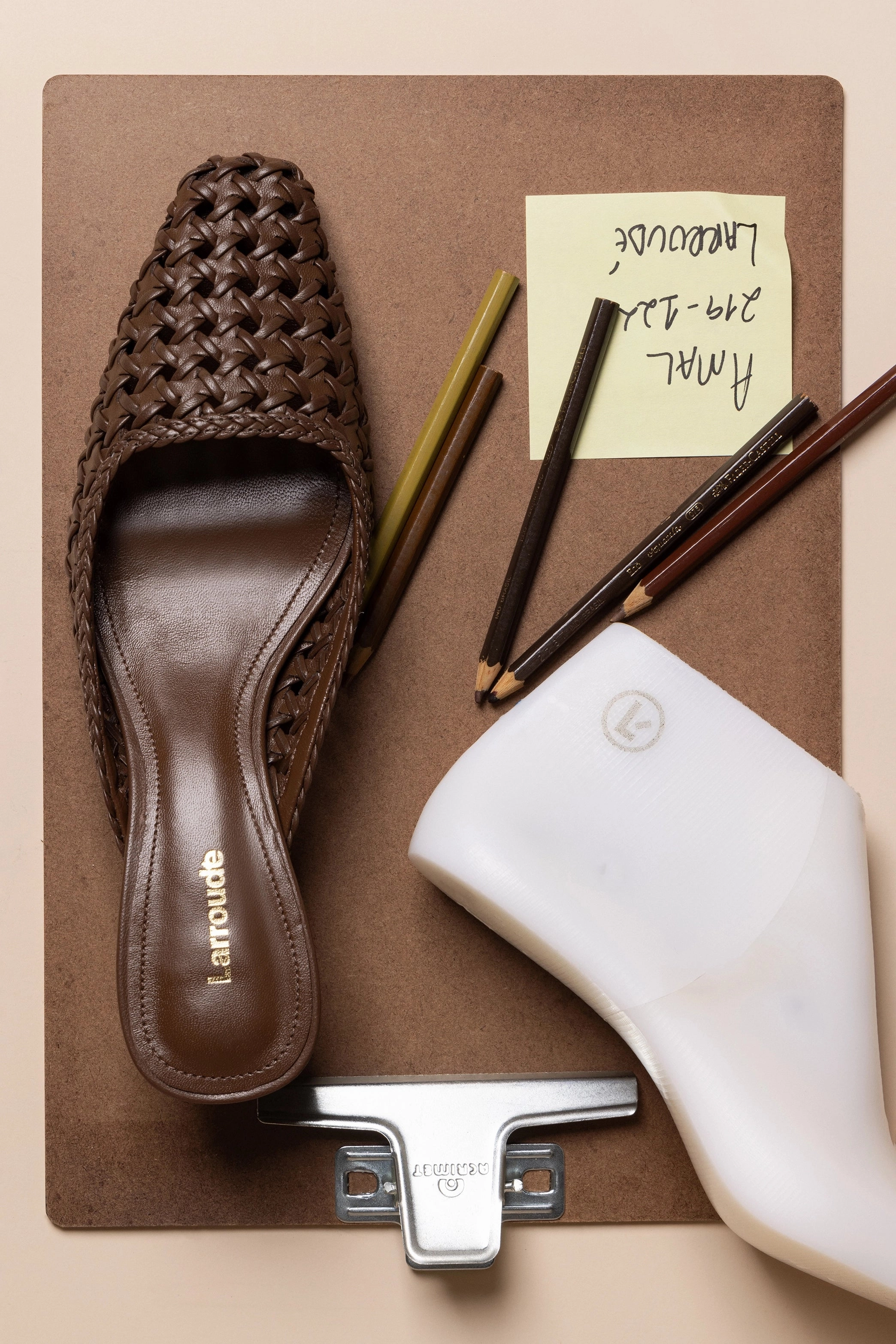 Amal Macrame Mule In Burnt Umber Leather Play Mode