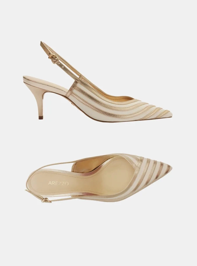 Amalia  Stiletto Pump Quick Dry Strap Material