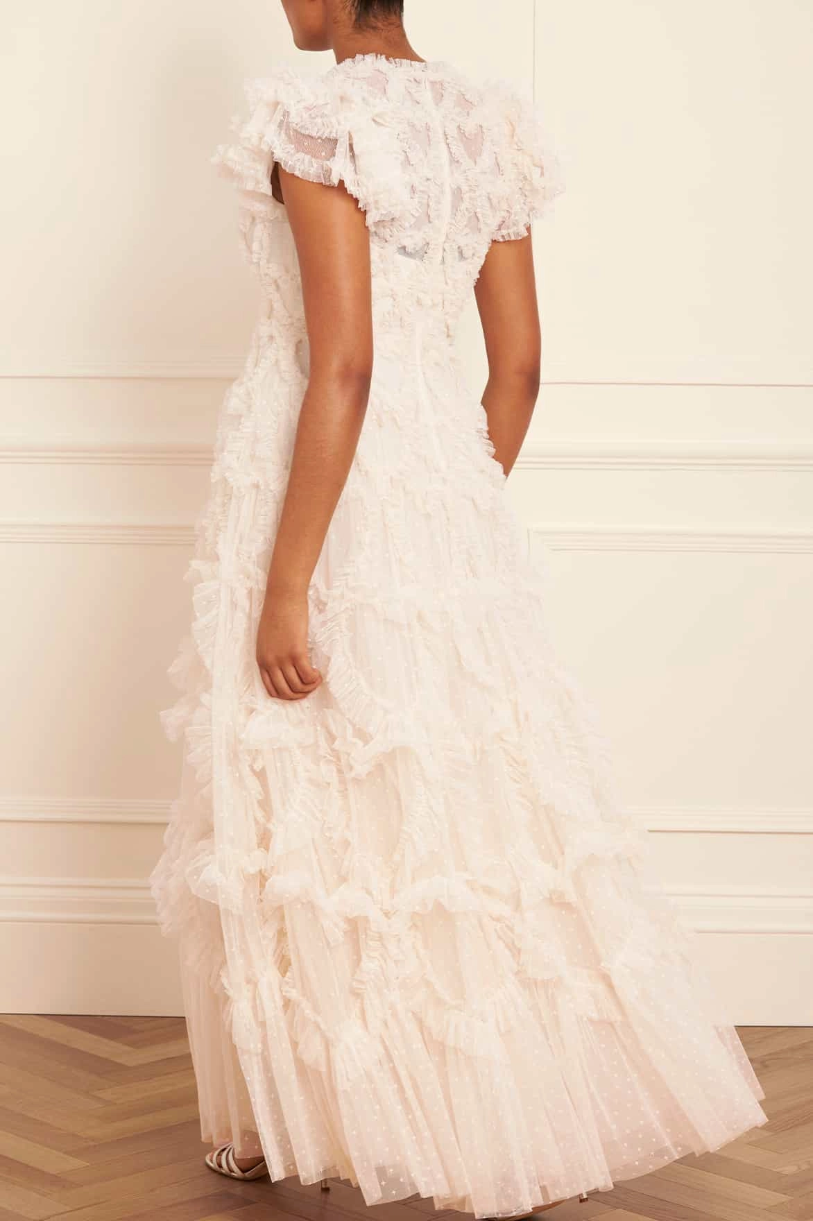 Amorette V-Neck Gown Petite-Size Transitional Style