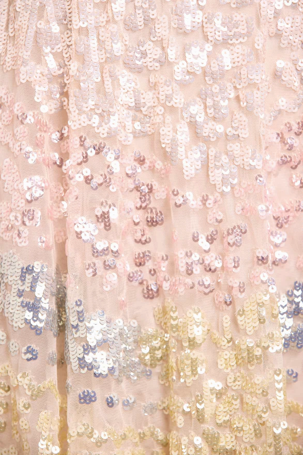 Flattering Fit Clean Texture Angeline Sequin Mini Dress