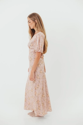 Timeless Fit Annie Maxi Dress in Dusty Rose