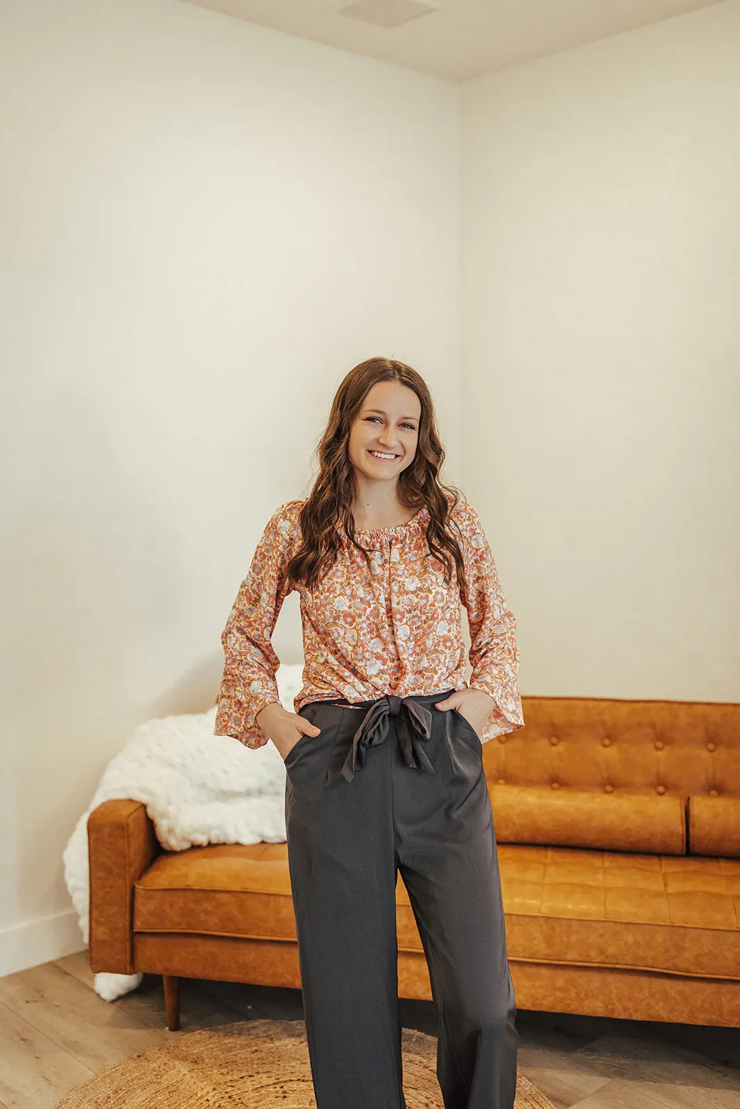 Crisp Design Training Comfort Emma High Waist Pants Two Charcoal