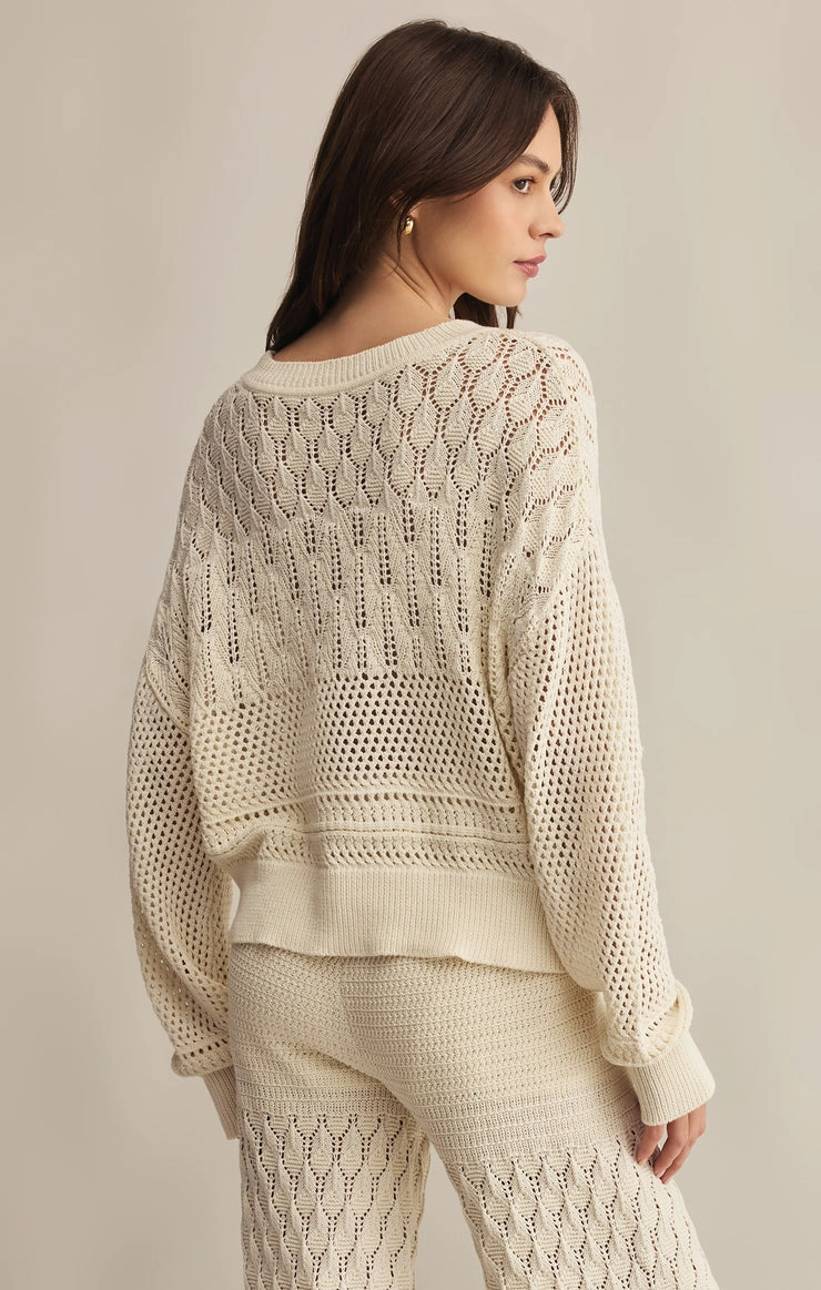 Light Deflection Fabric RUE CROCHET SWEATER