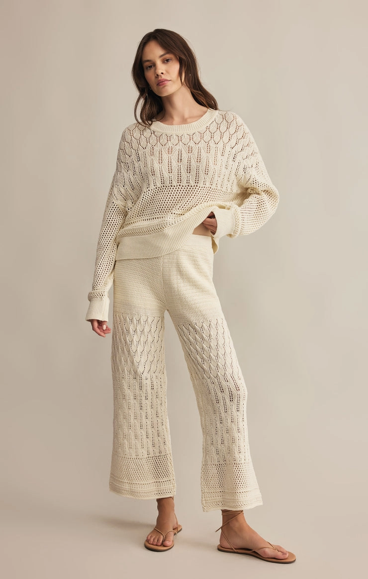 RUE CROCHET SWEATER BreathableMeshPanels Fade Resistant Finish