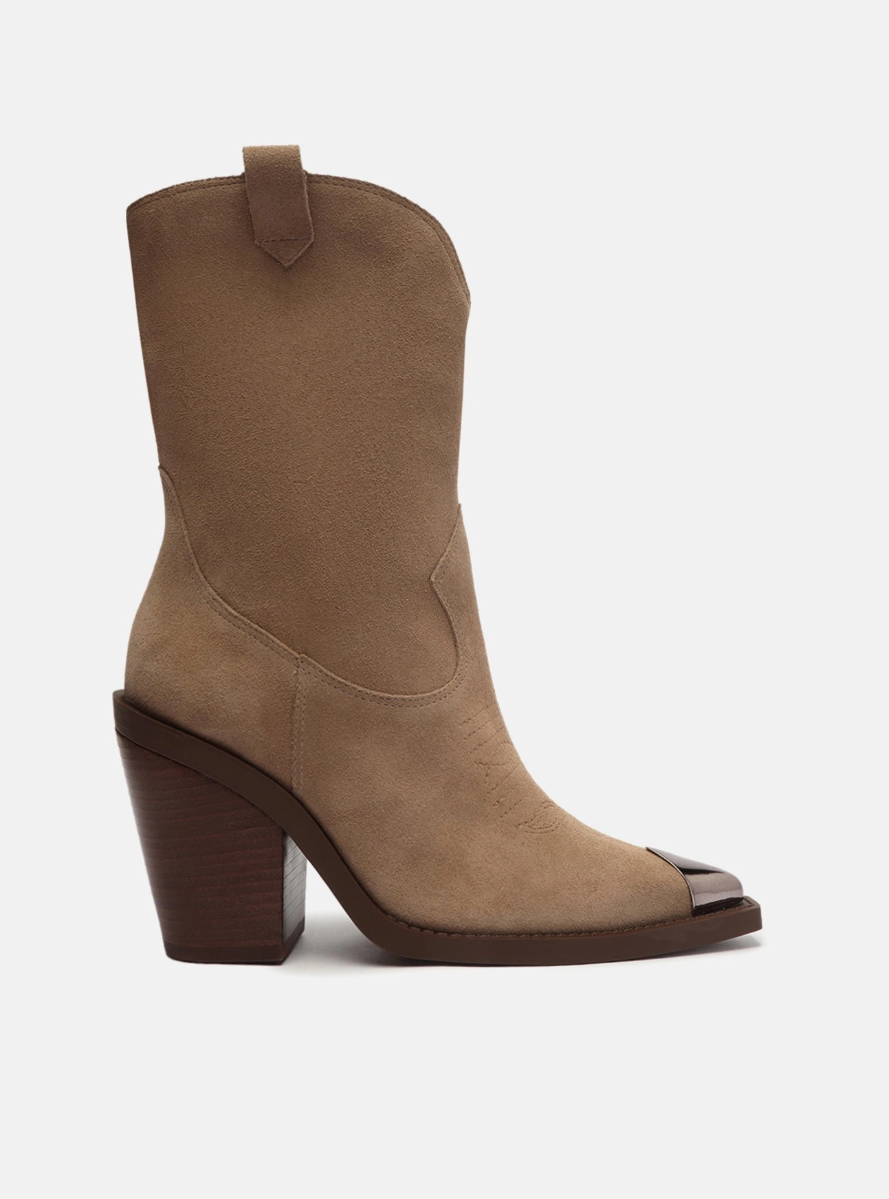 Skylar Leather Block Boot Eco Material Hiking Trails Molded Arch Contour