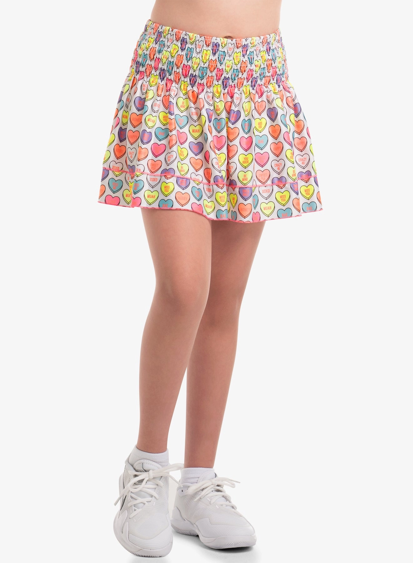 Candy Crush Smocked Skirt - Girls Comfort Cushion Neckline