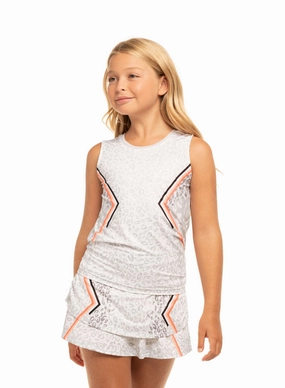 All Over Print Technique Animal Instinct Tie Back Tank