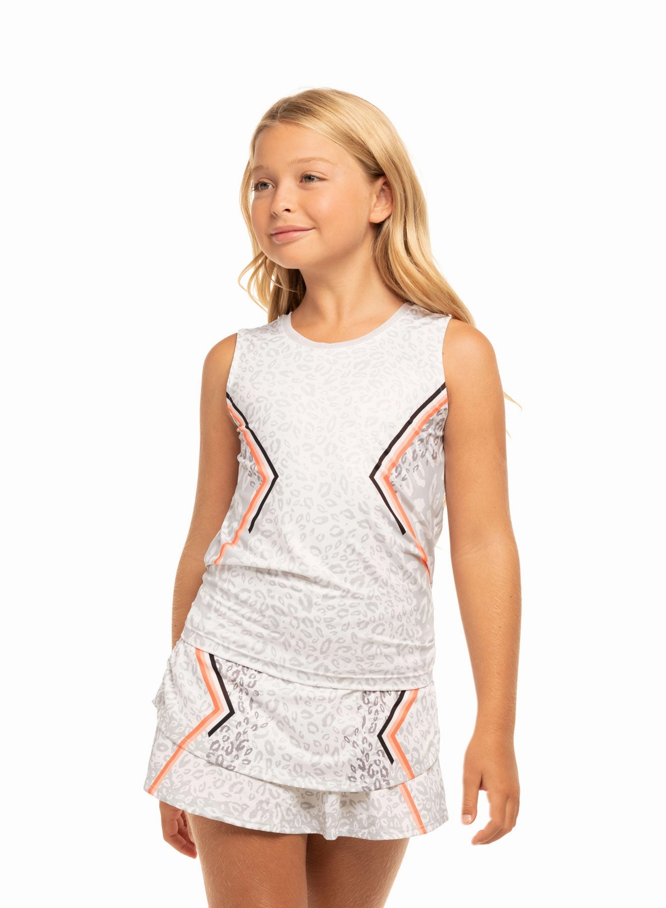 Animal Instinct Tie Back Tank Printed Hoodie