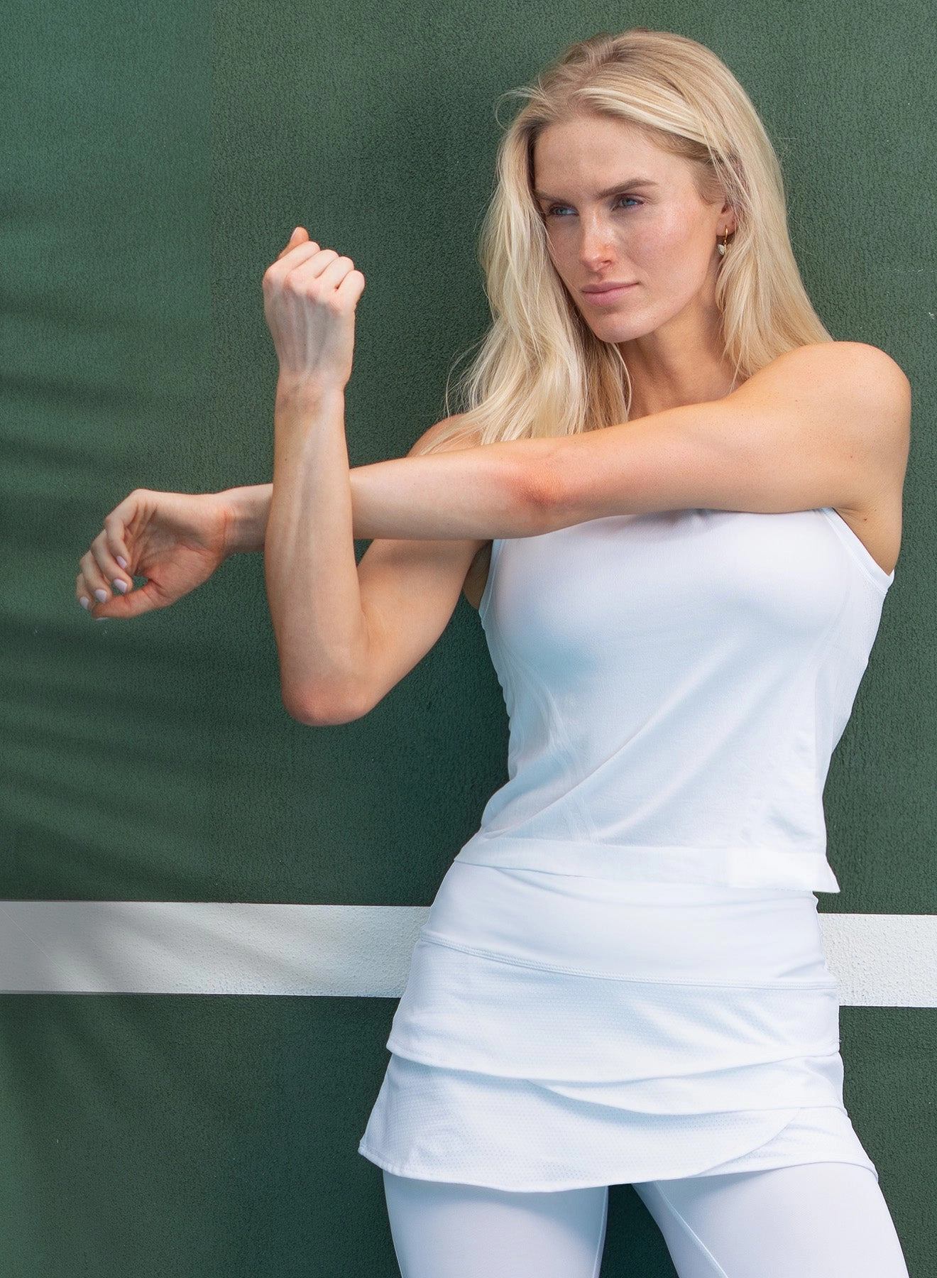 V-neck Blouse Seamless Textured Muscle Tank