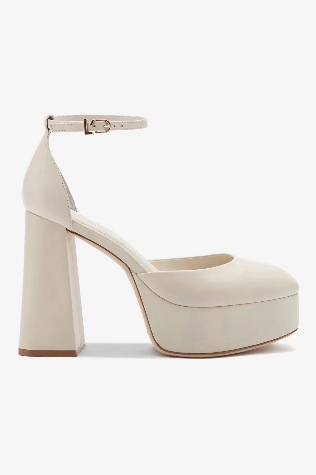 Fast Track Ari Pump In Ivory Leather