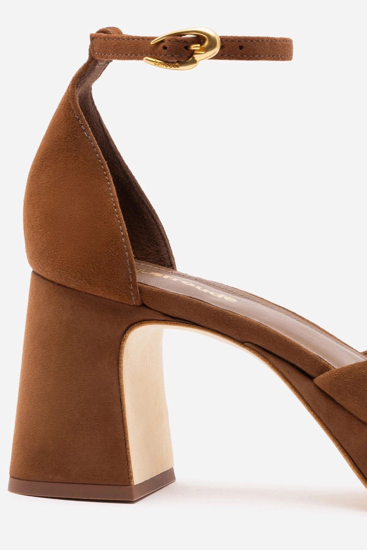 Ari Verona Low Pump In Burnt Umber Suede Compression Molding
