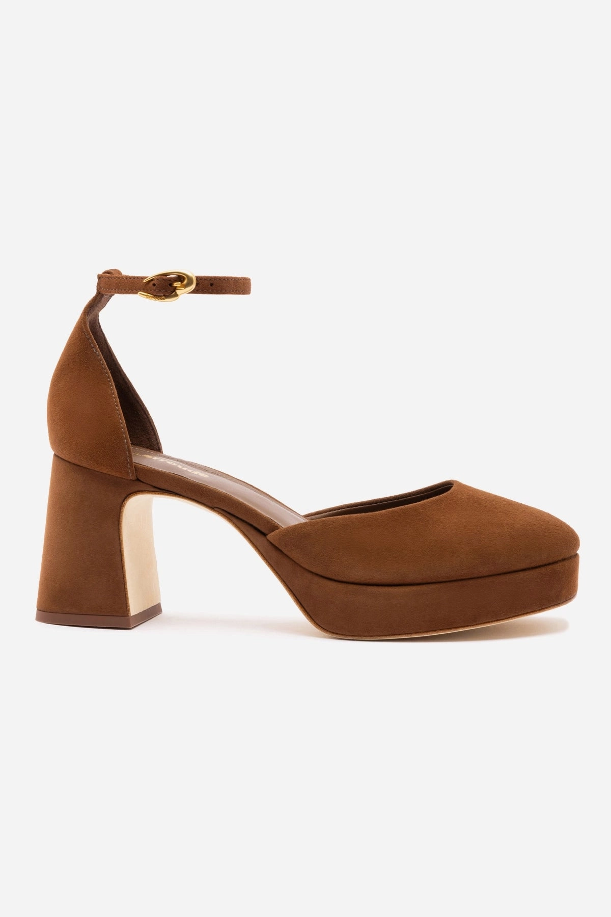 Ari Verona Low Pump In Burnt Umber Suede Reinforced Heel Stabilizer Reinforced toe box