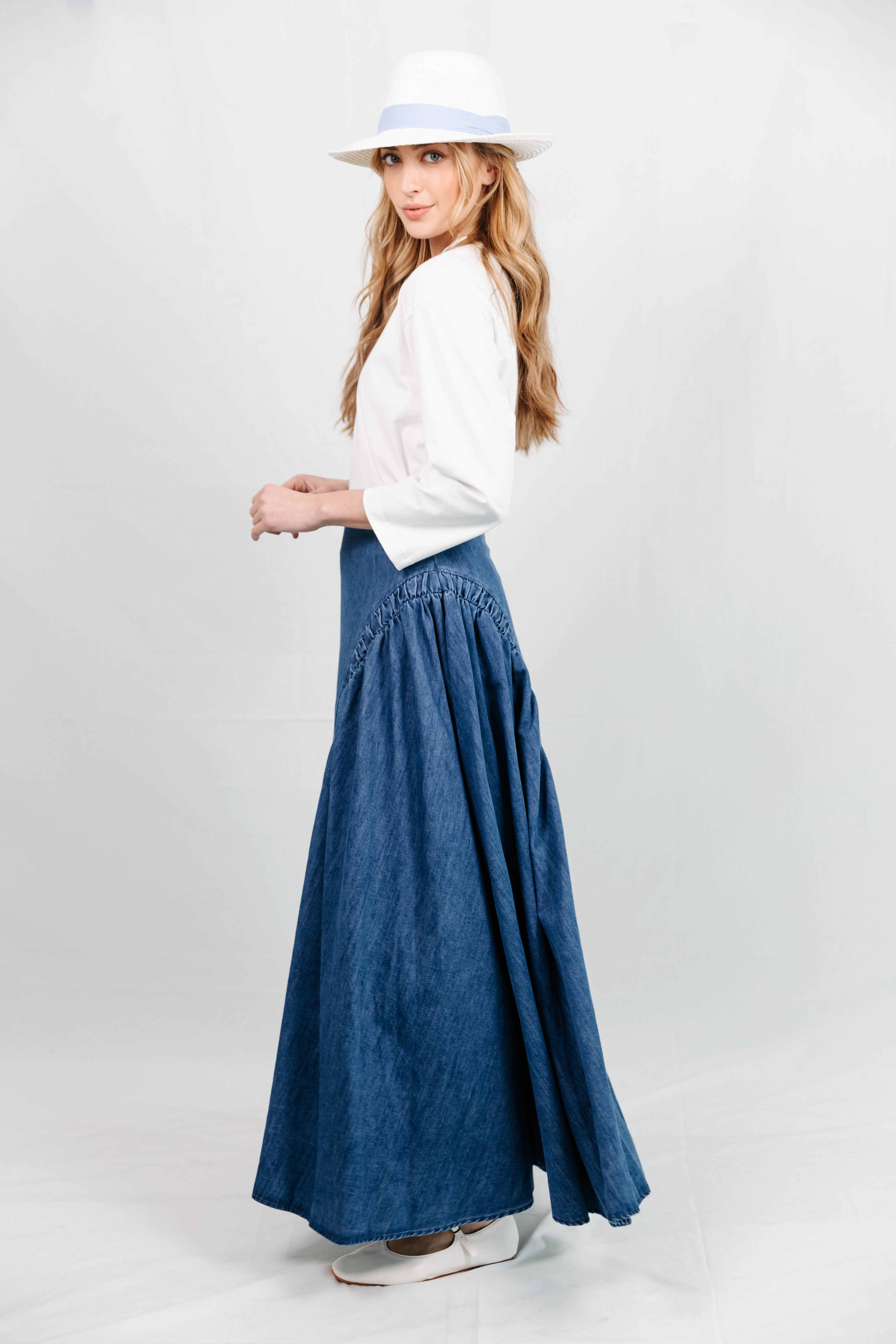 Ariella Denim Skirt Day Wear
