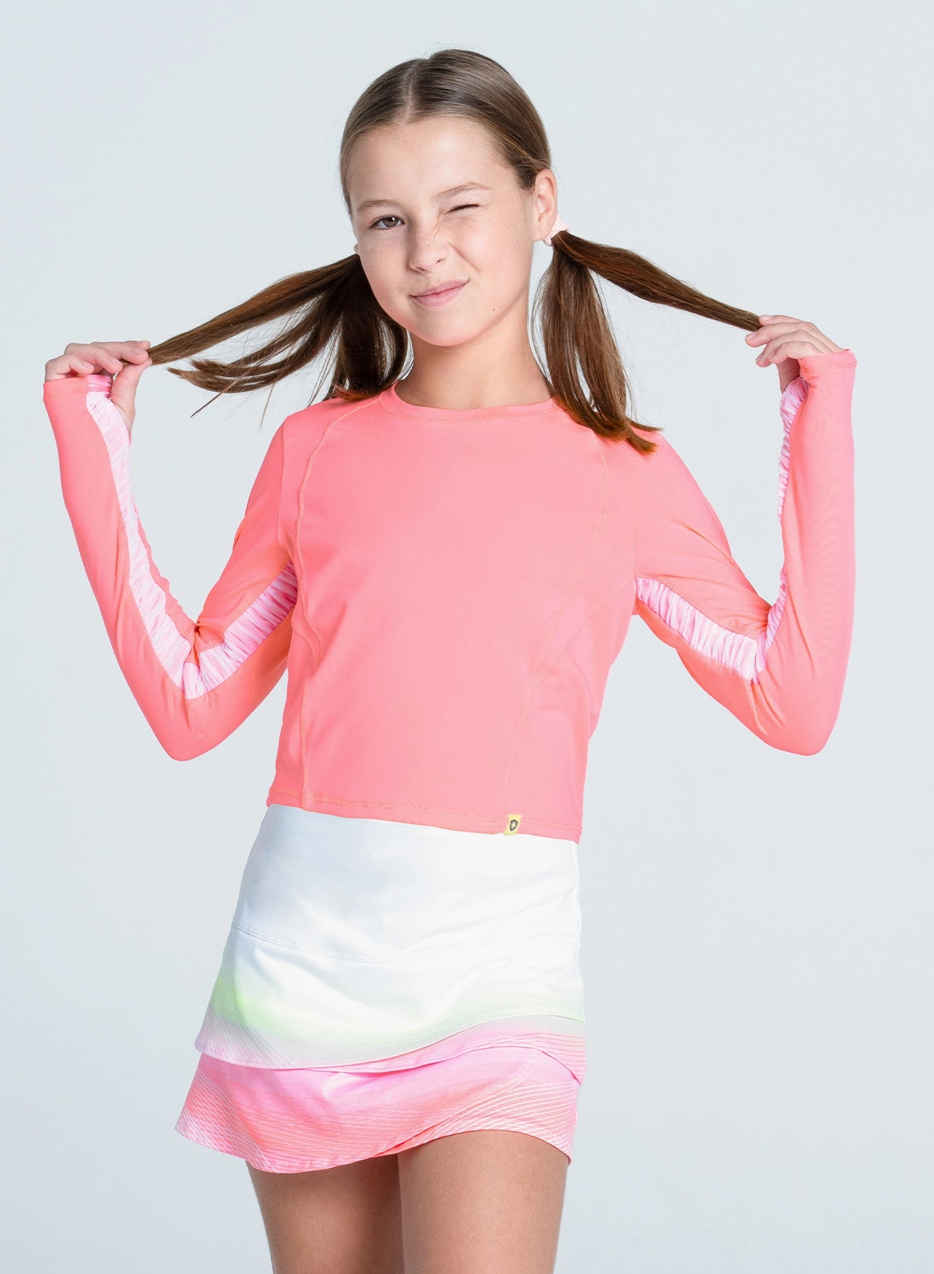 Cross Court Long Sleeve FourWay Stretch NonIrritating