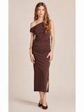 BOBI Twistoff Shoulder Dress Layer Light Chic Comfort Wear