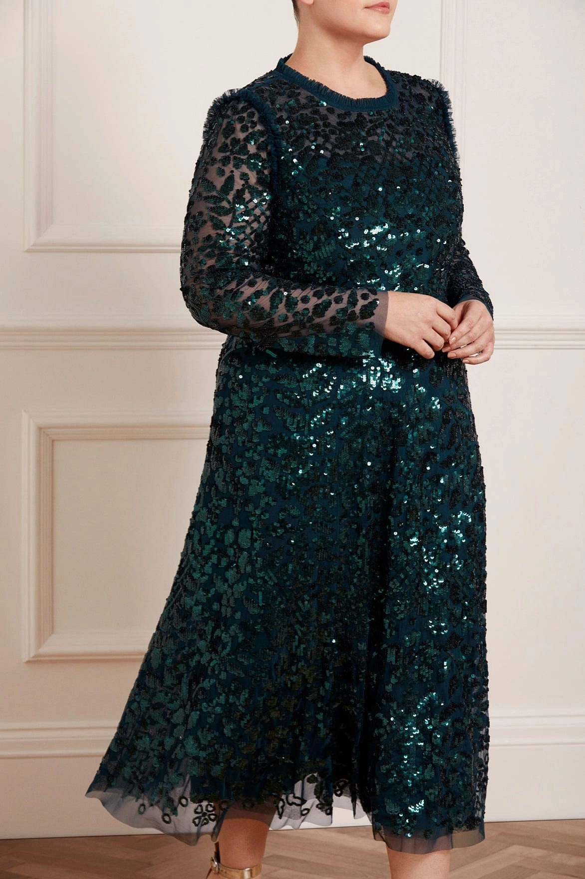 Aurelia Long Sleeve Ballerina Dress Elegant Layers