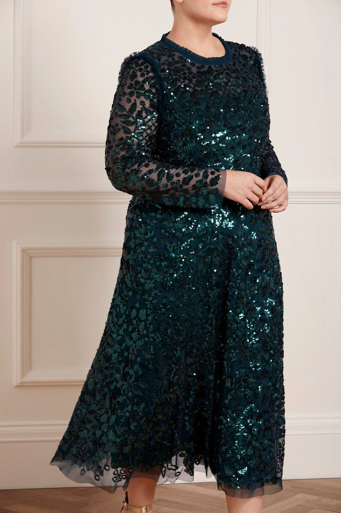 Aurelia Long Sleeve Ballerina Dress Airy Fabric