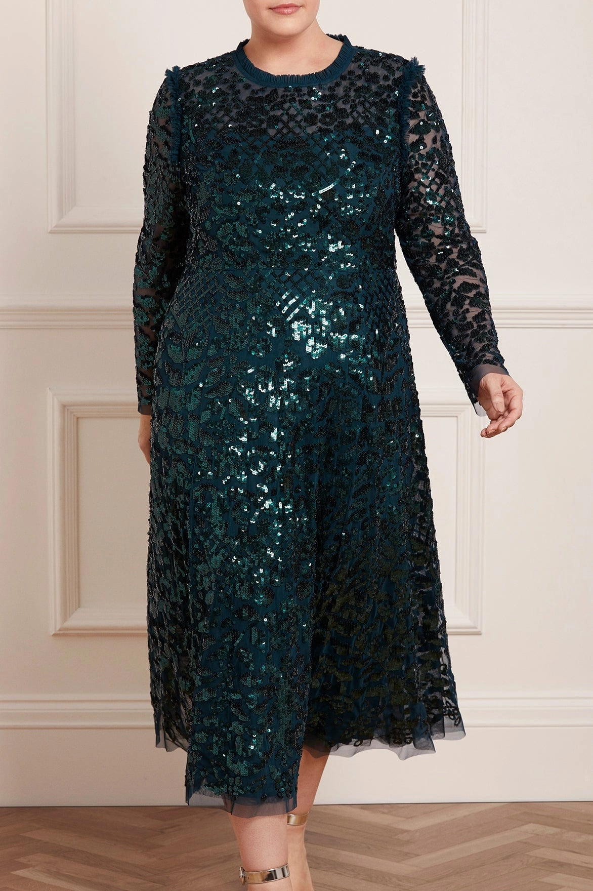 Aurelia Long Sleeve Ballerina Dress Trendy Wearable Body Ease