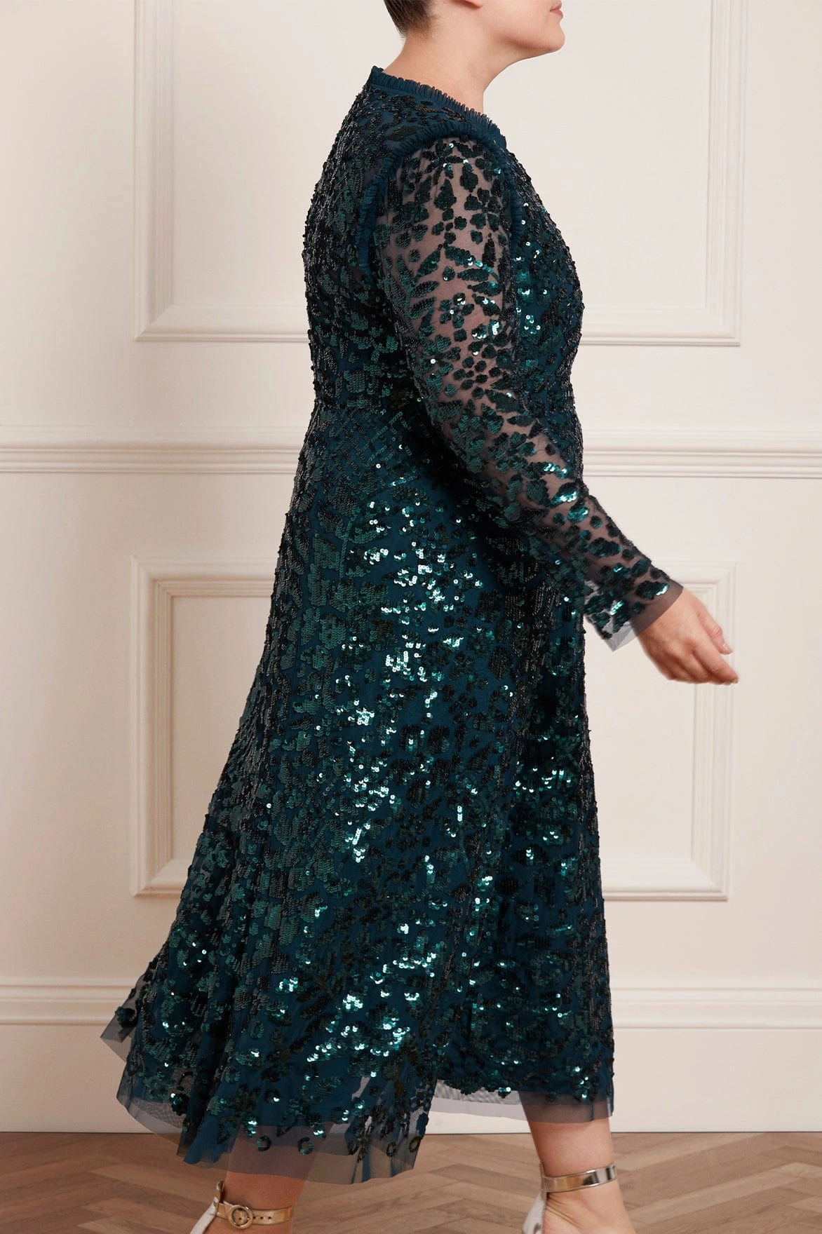 Classic Edge Autumn-Season Aurelia Long Sleeve Ballerina Dress